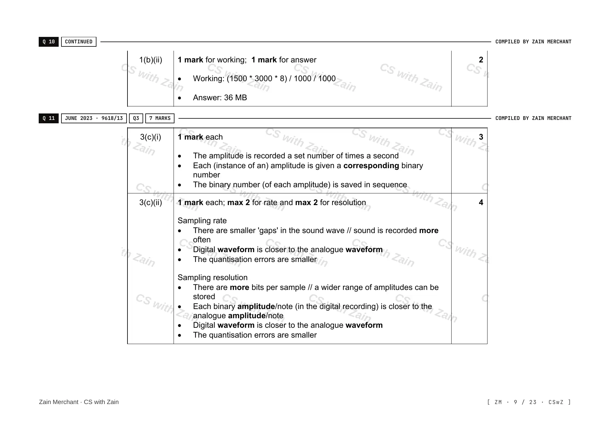 1.2 Multimedia mark scheme, page 8