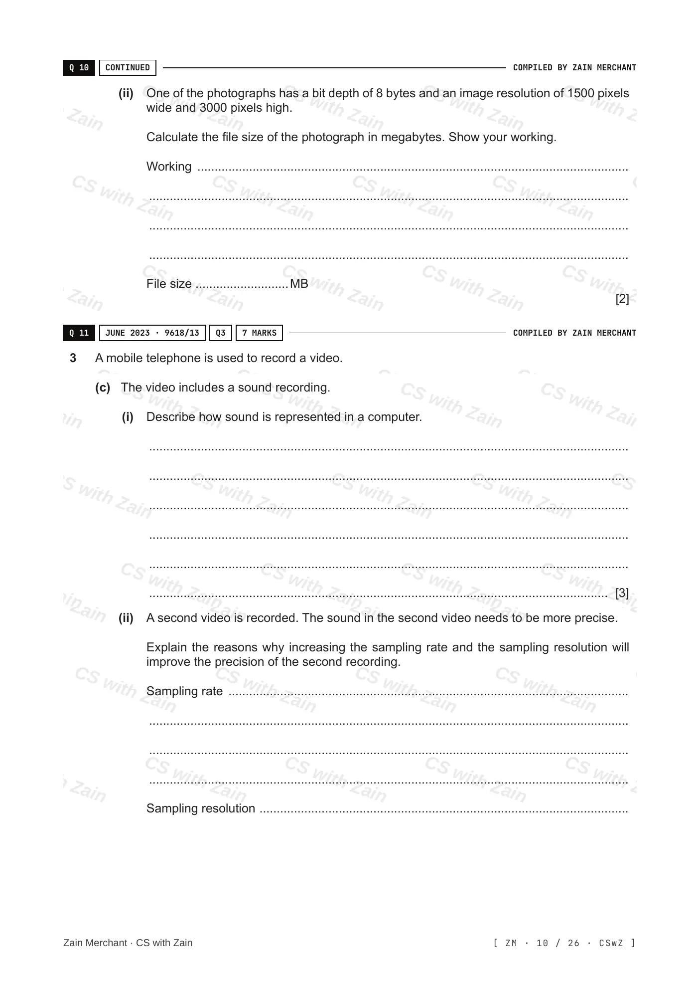 1.2 Multimedia questions, page 9