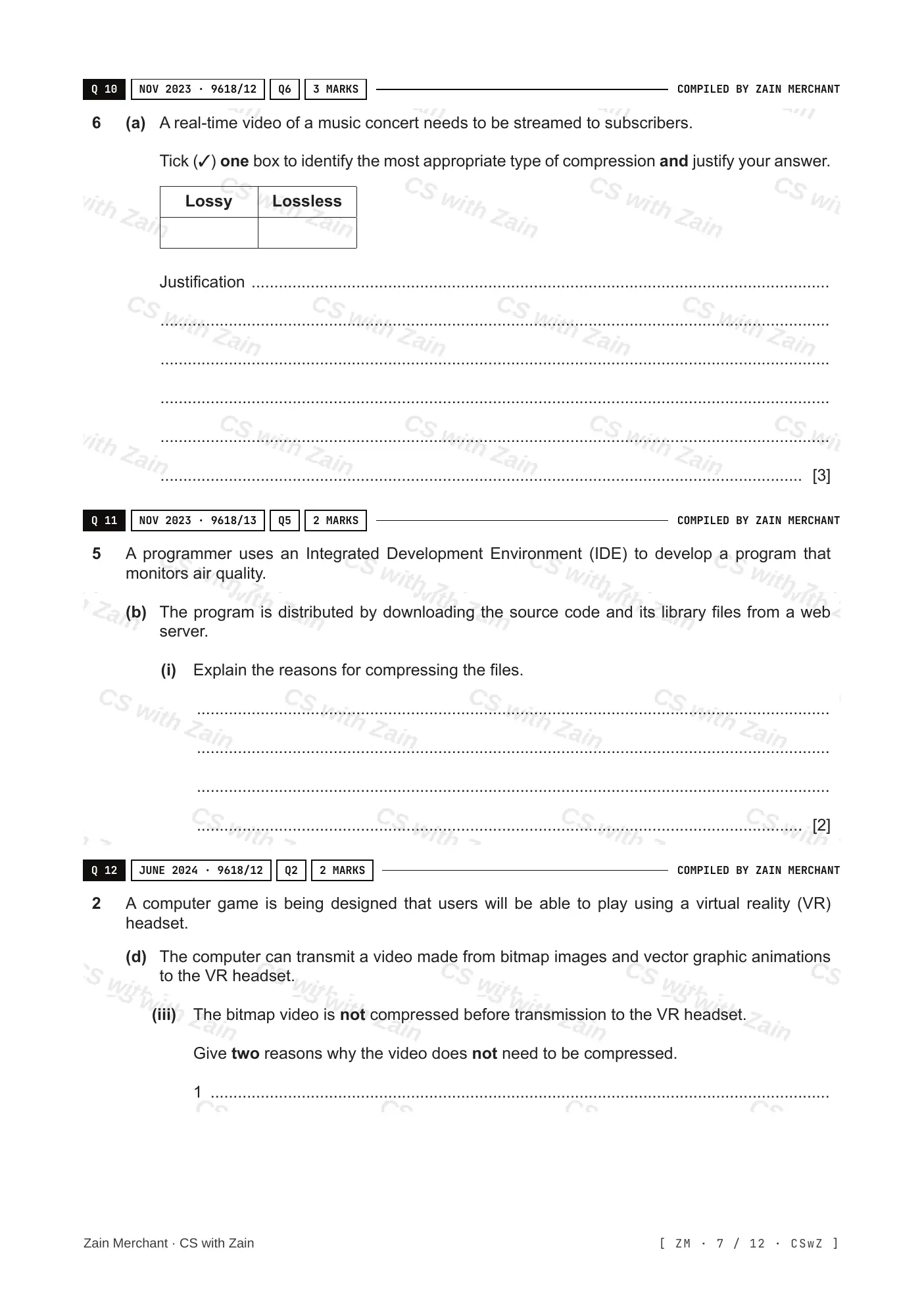 1.3 Compression questions, page 6