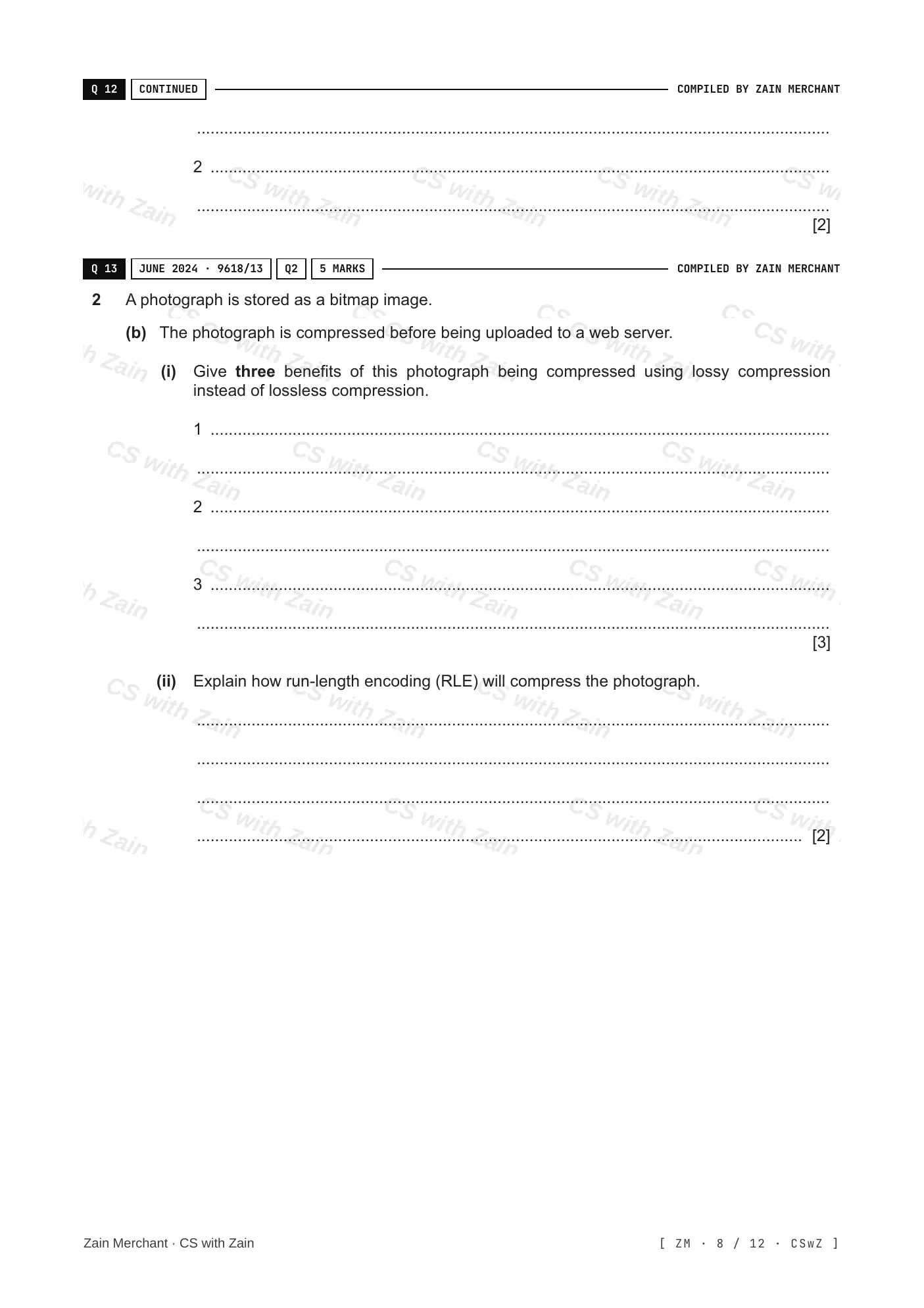 1.3 Compression questions, page 7