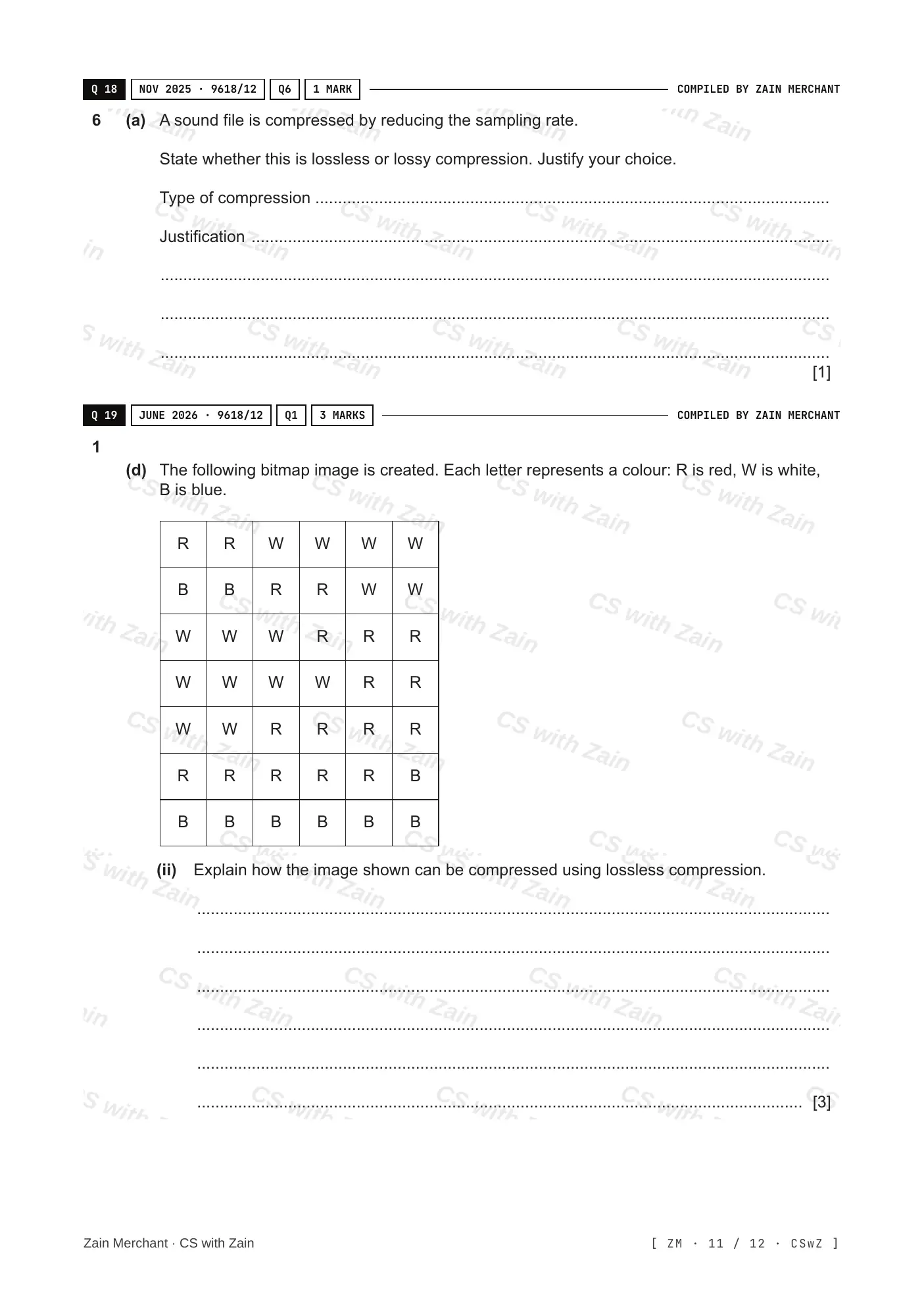 1.3 Compression questions, page 10