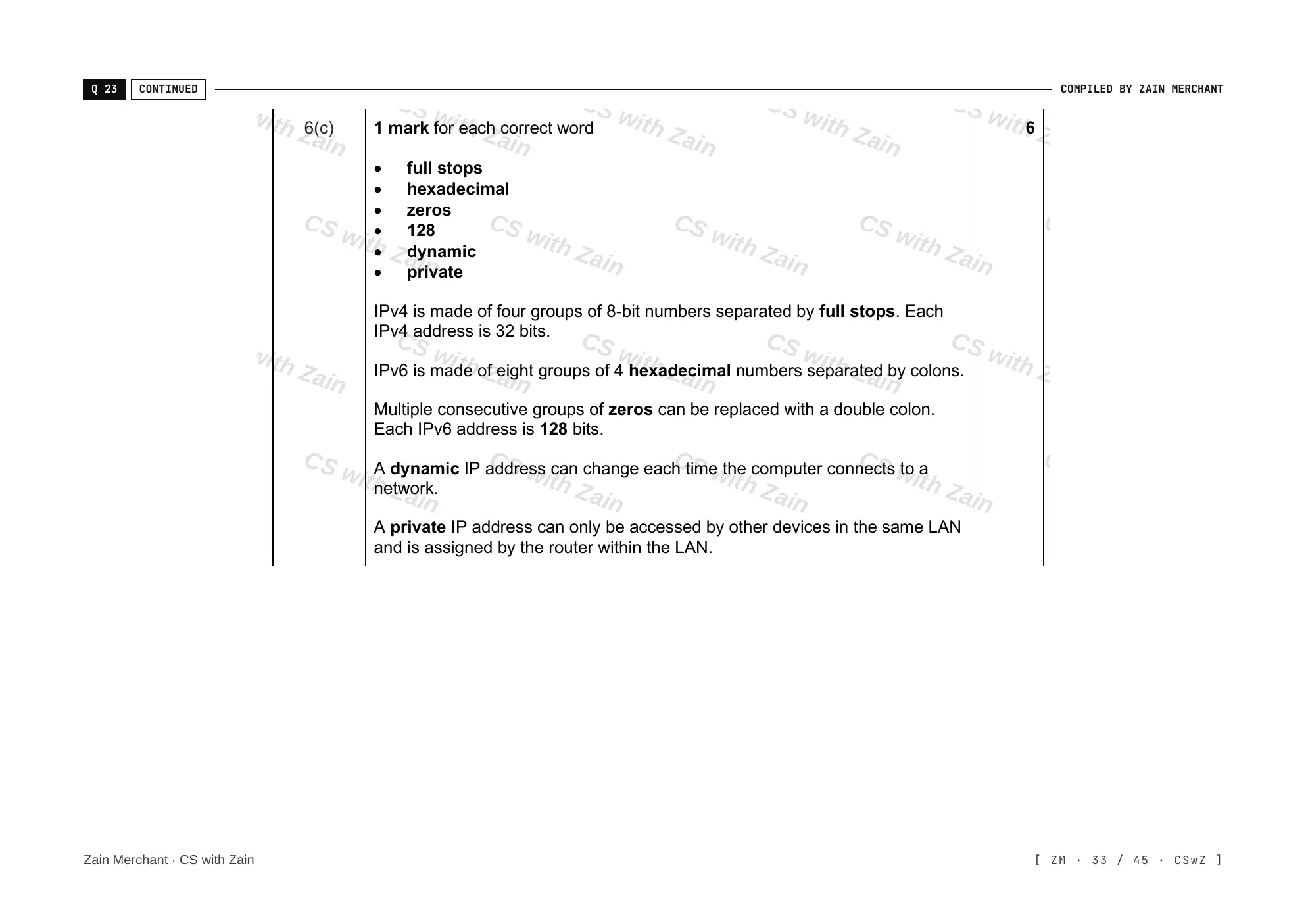 2.1 Networks including the internet mark scheme, page 32
