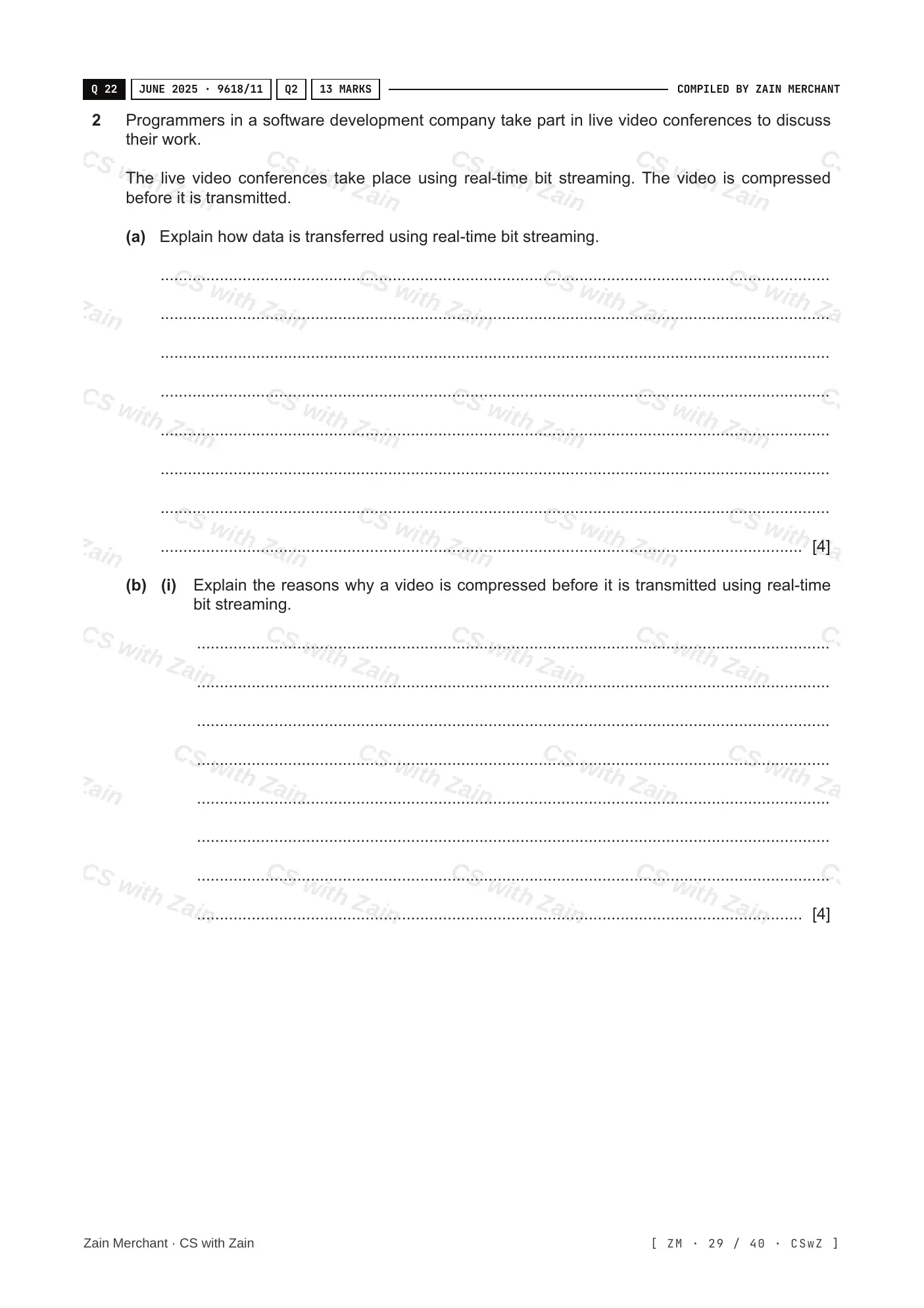 2.1 Networks including the internet questions, page 28