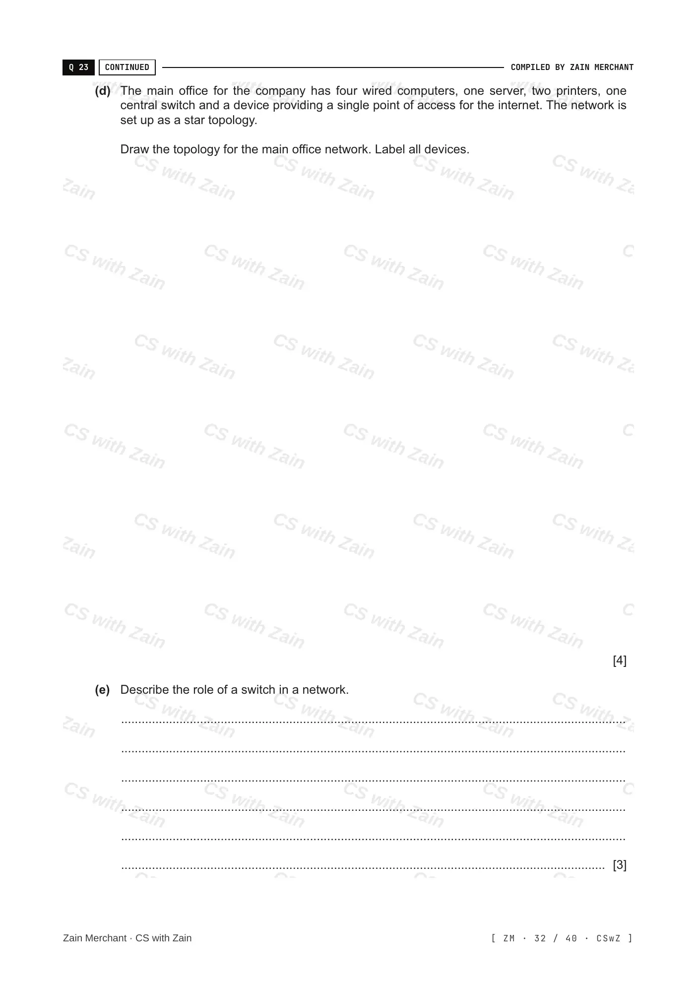 2.1 Networks including the internet questions, page 31
