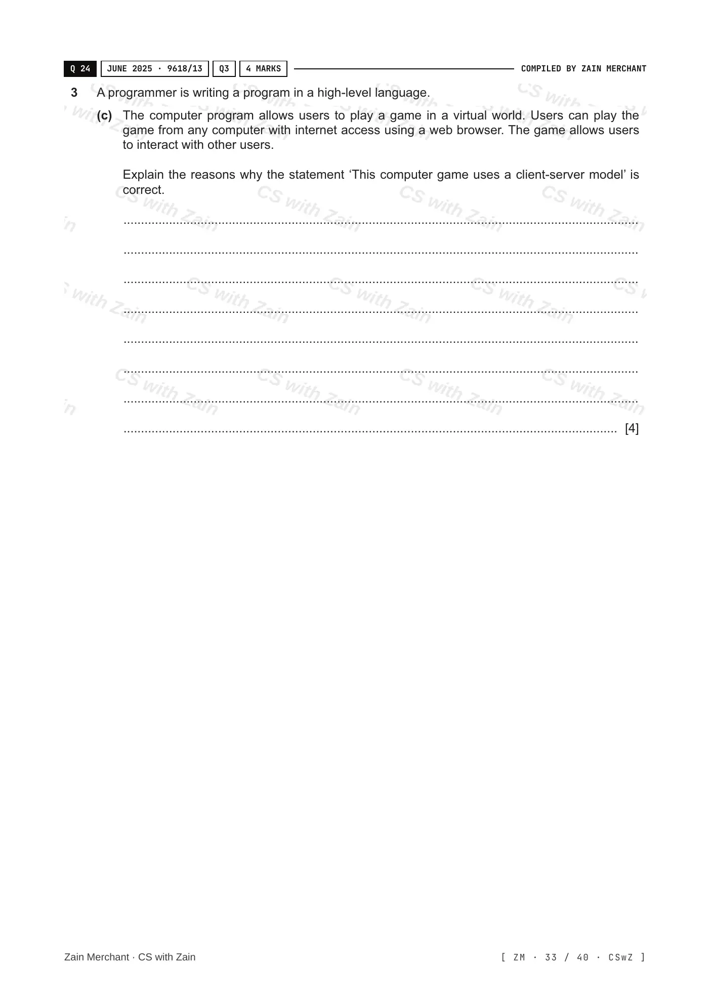 2.1 Networks including the internet questions, page 32
