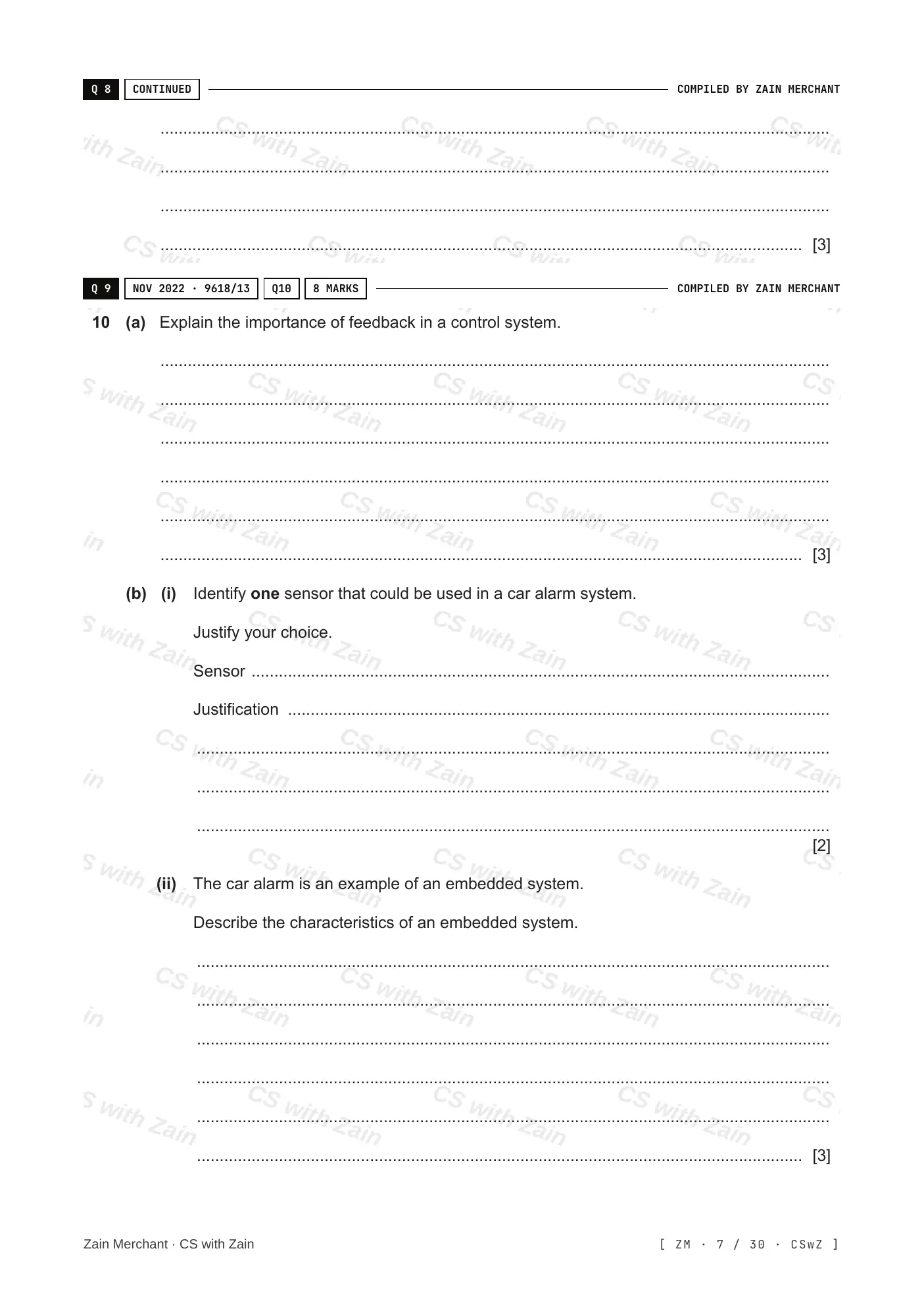 3.1 Computers and their components questions, page 6
