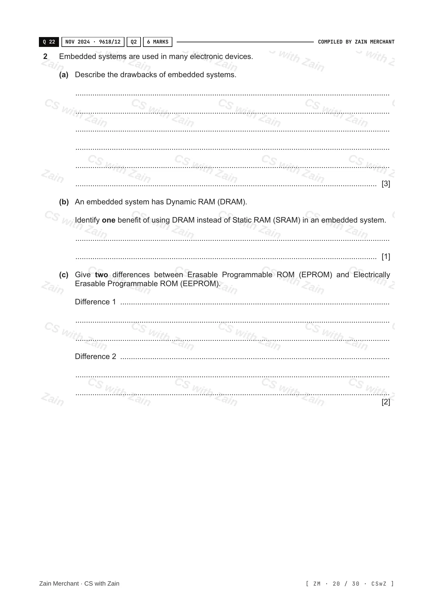 3.1 Computers and their components questions, page 19