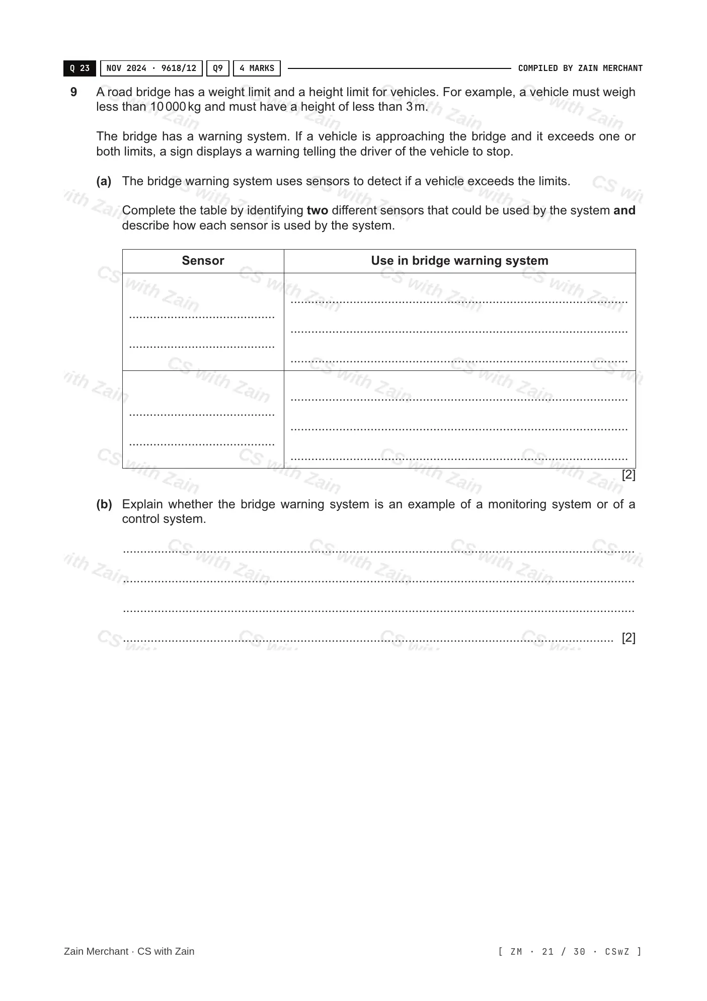 3.1 Computers and their components questions, page 20