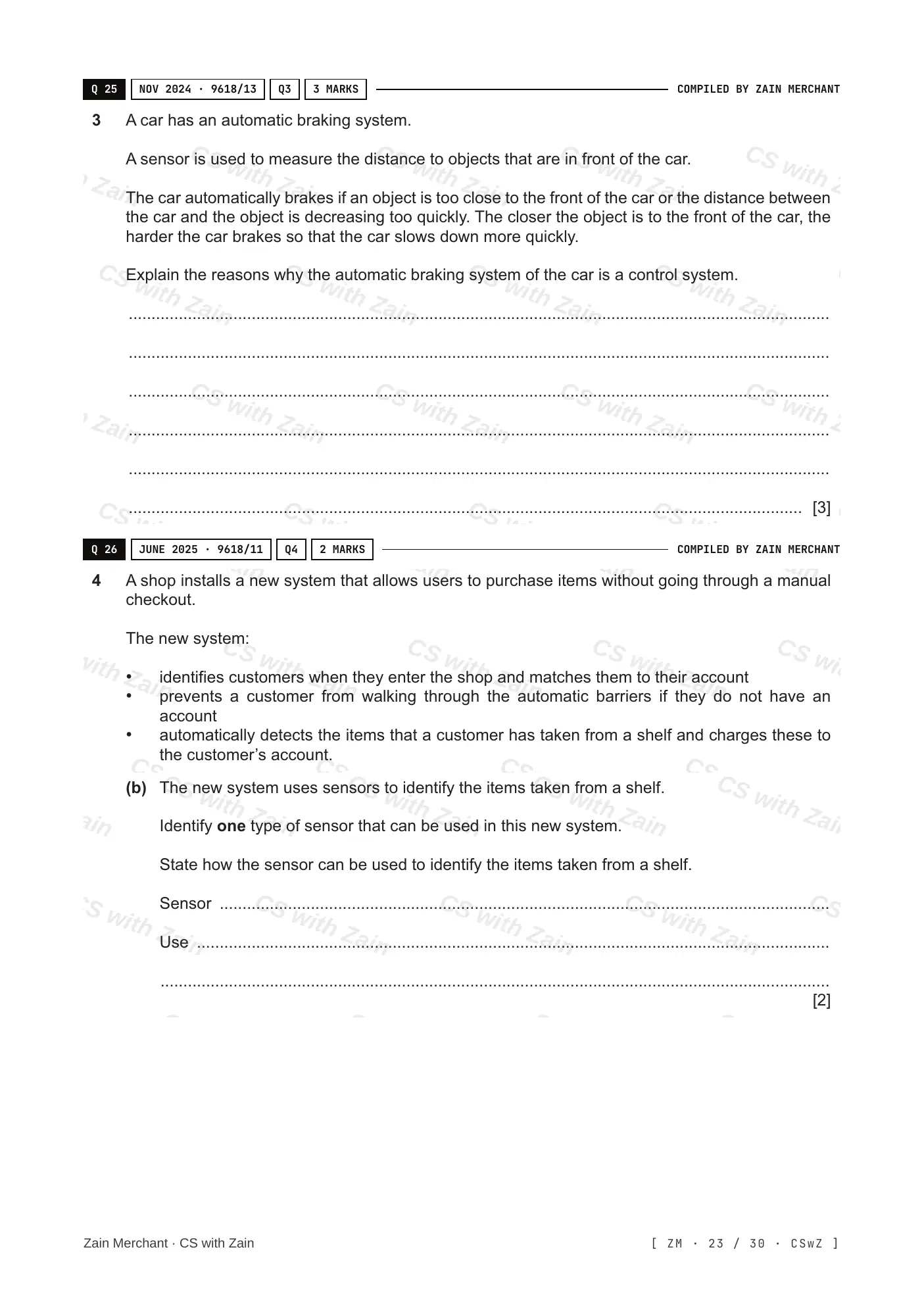 3.1 Computers and their components questions, page 22