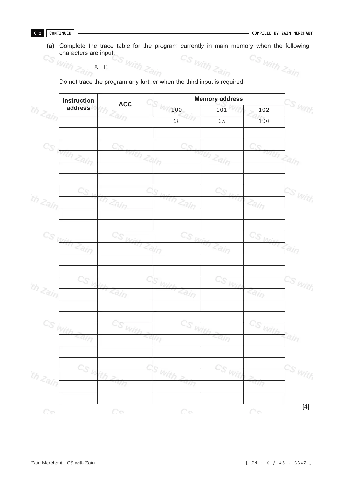 4.2 Assembly Language questions, page 5
