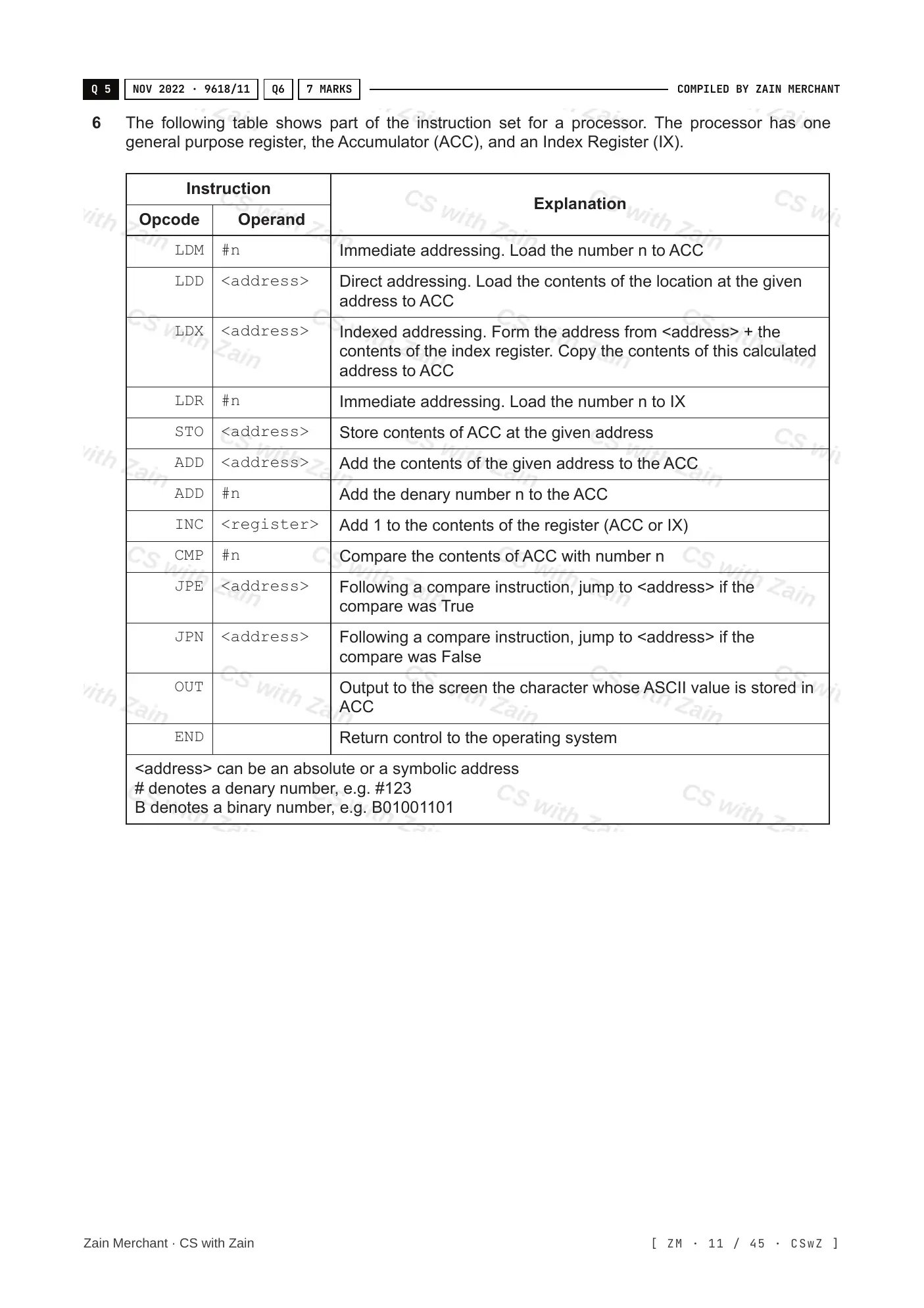 4.2 Assembly Language questions, page 10