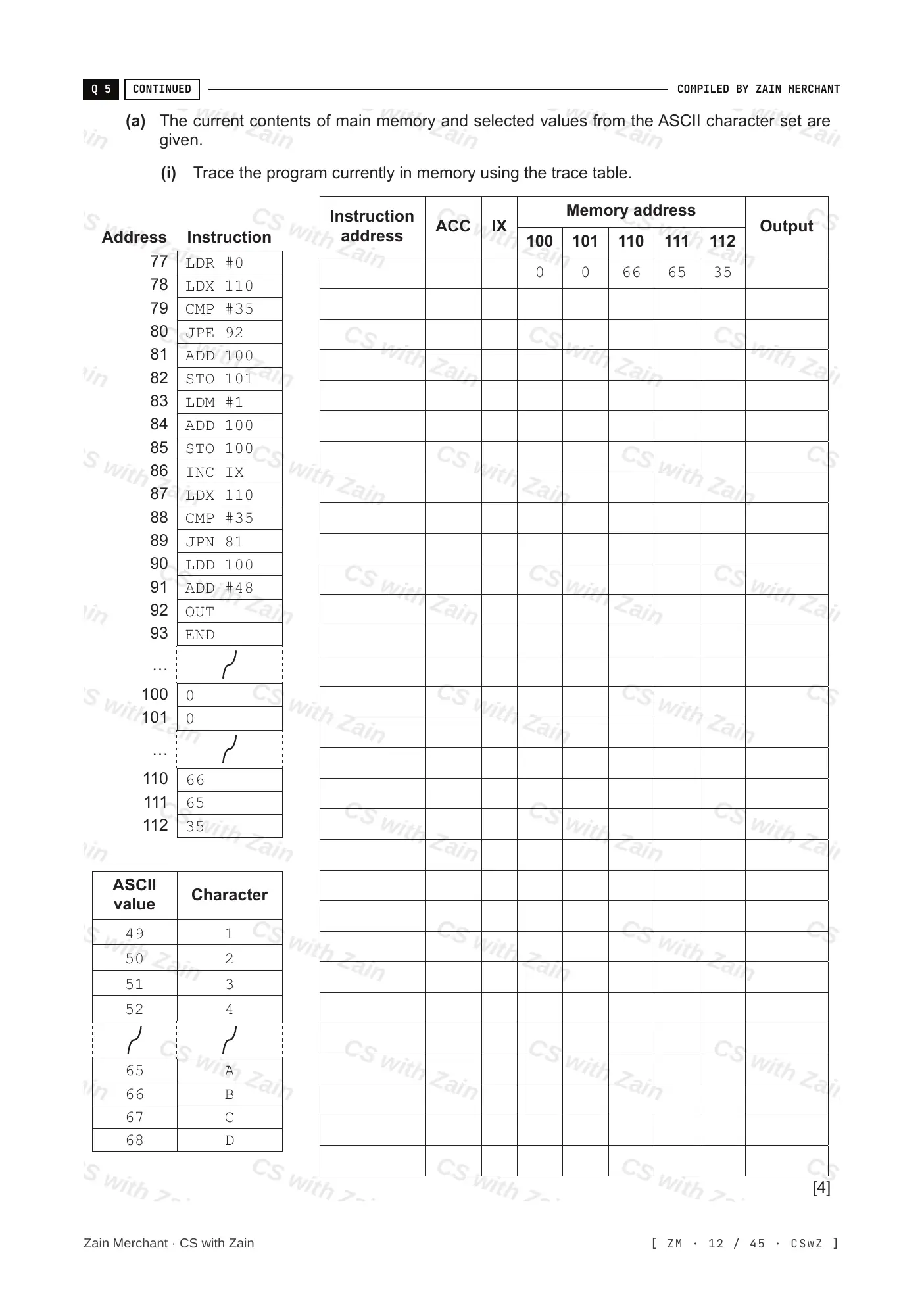 4.2 Assembly Language questions, page 11