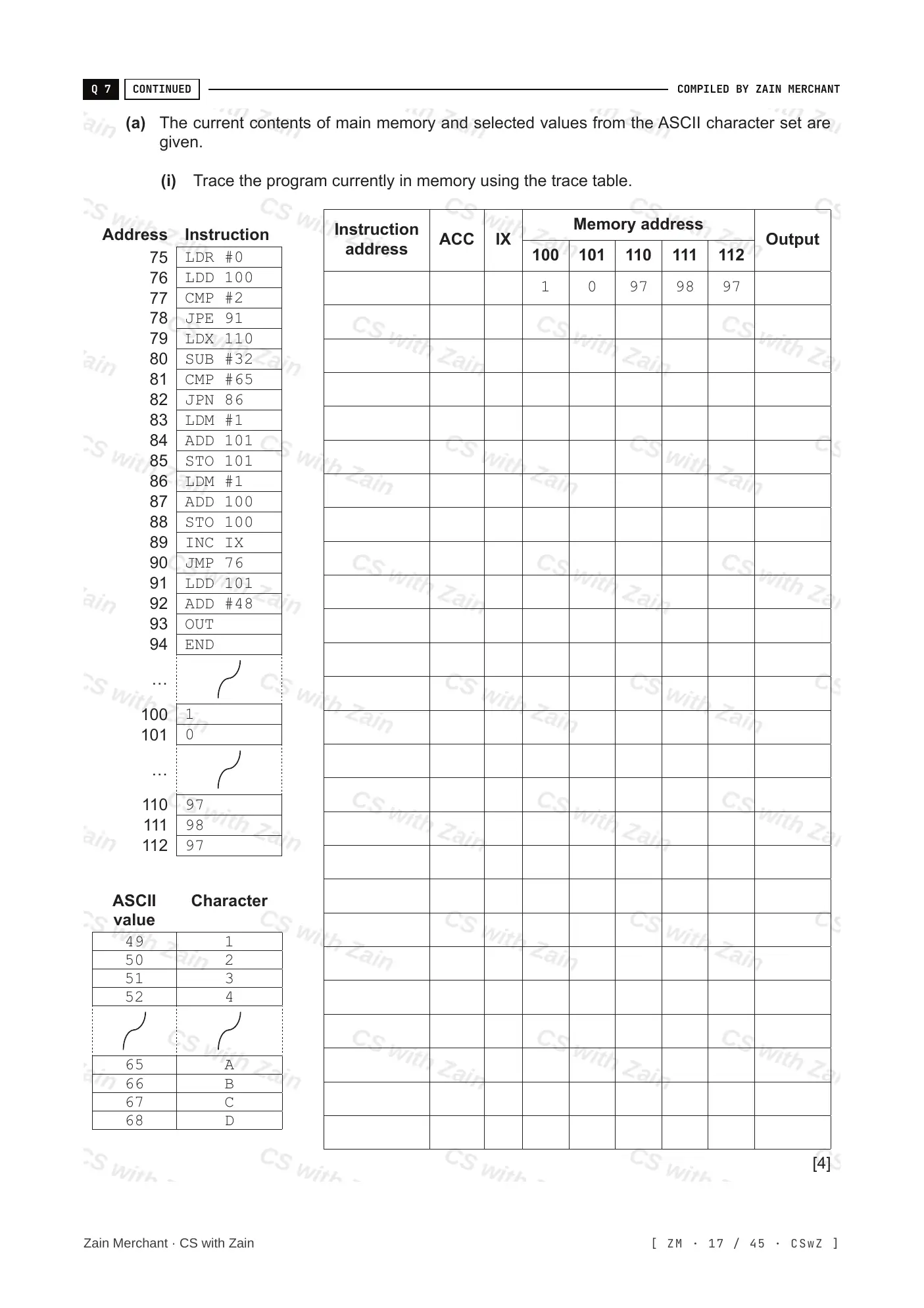 4.2 Assembly Language questions, page 16