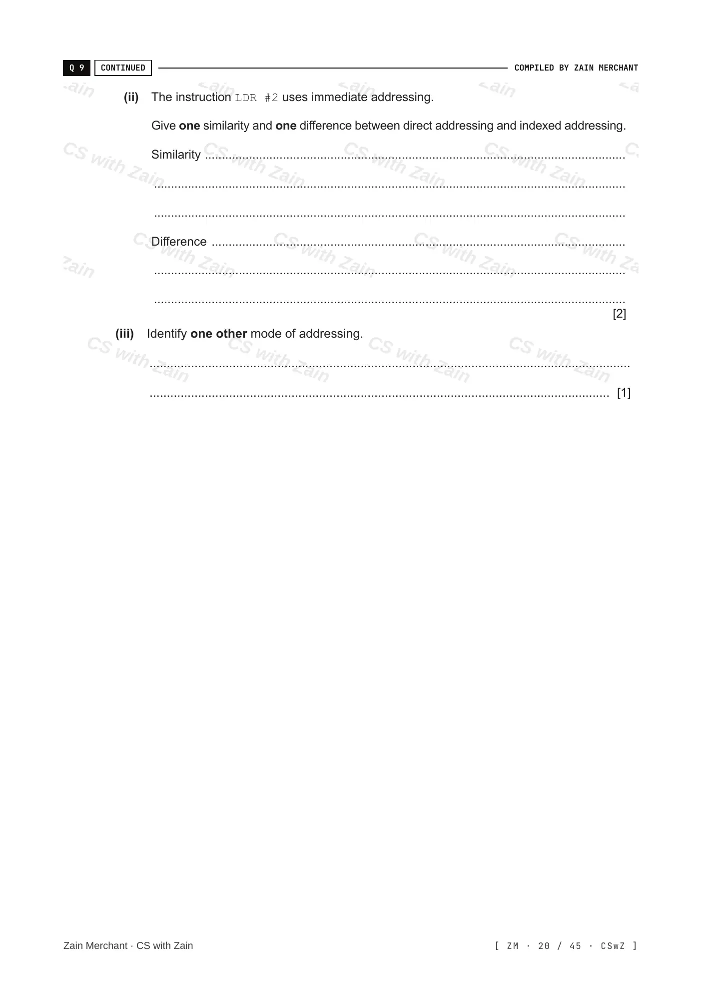 4.2 Assembly Language questions, page 19