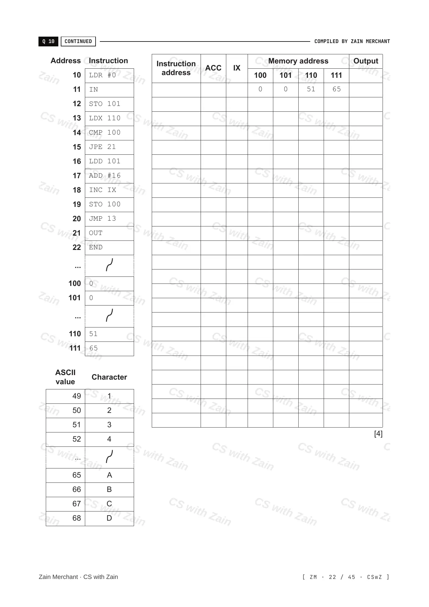 4.2 Assembly Language questions, page 21
