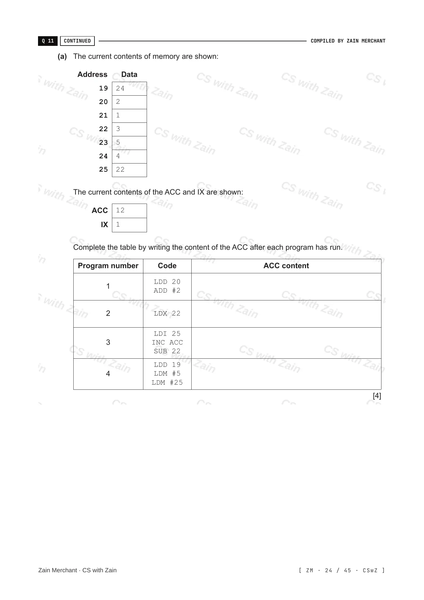4.2 Assembly Language questions, page 23