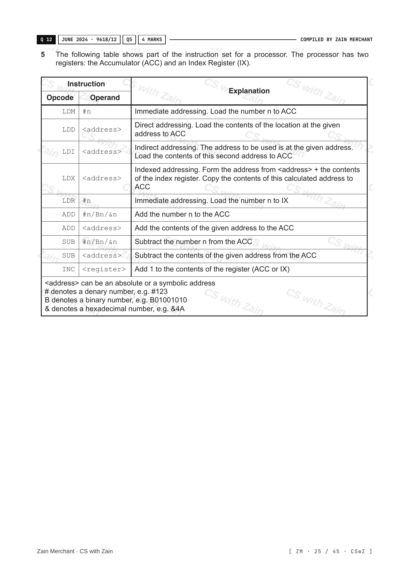 4.2 Assembly Language questions, page 24