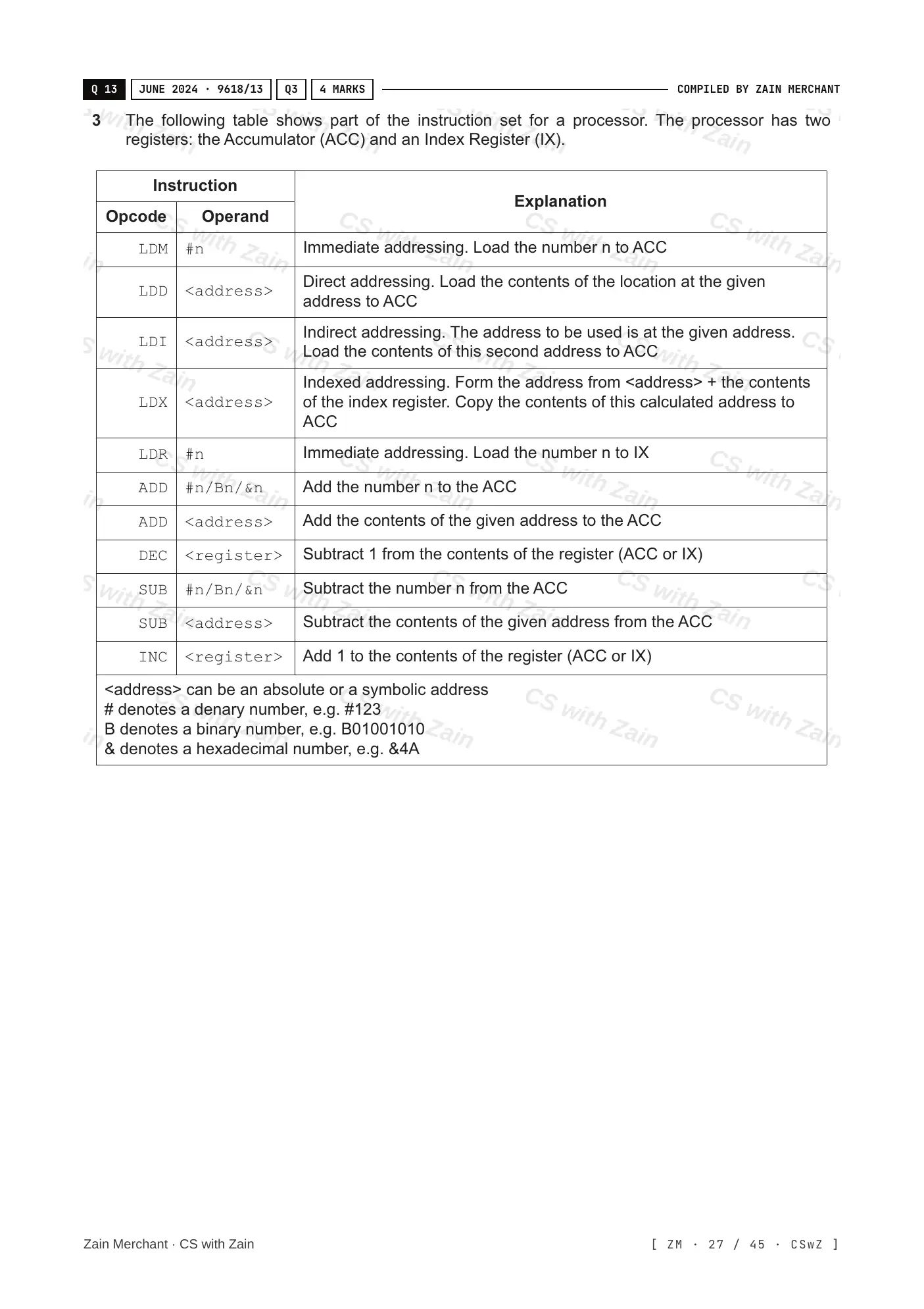 4.2 Assembly Language questions, page 26