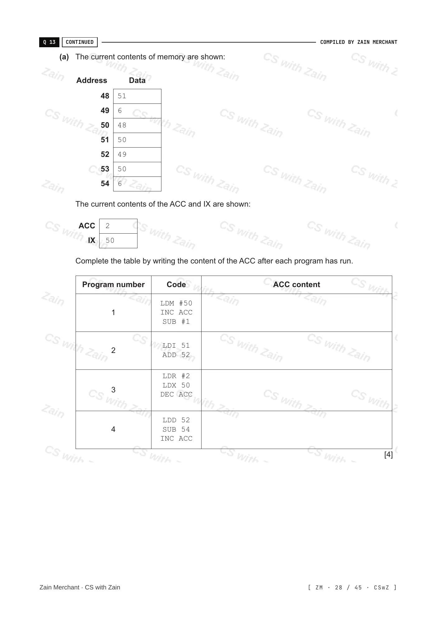 4.2 Assembly Language questions, page 27