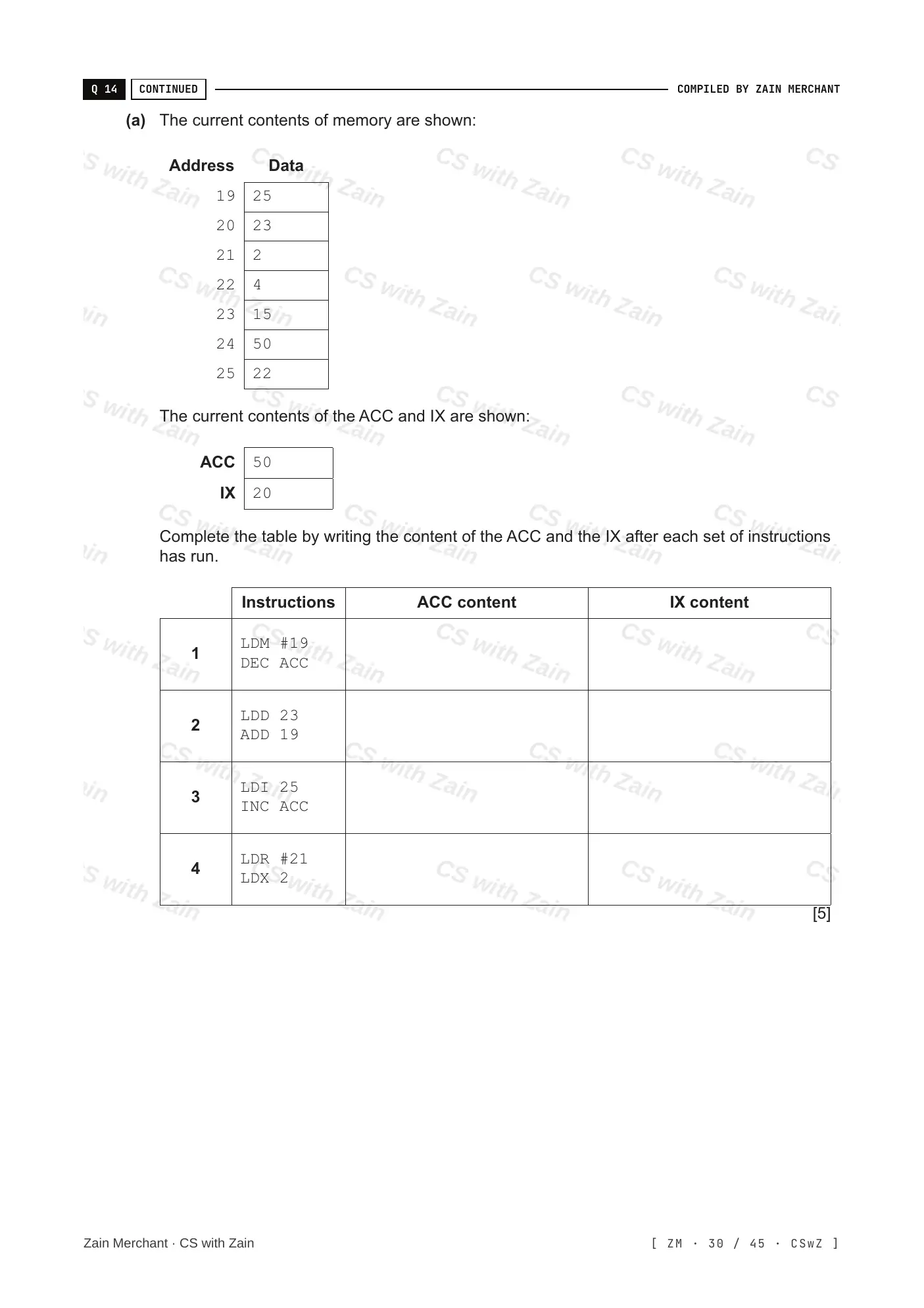 4.2 Assembly Language questions, page 29