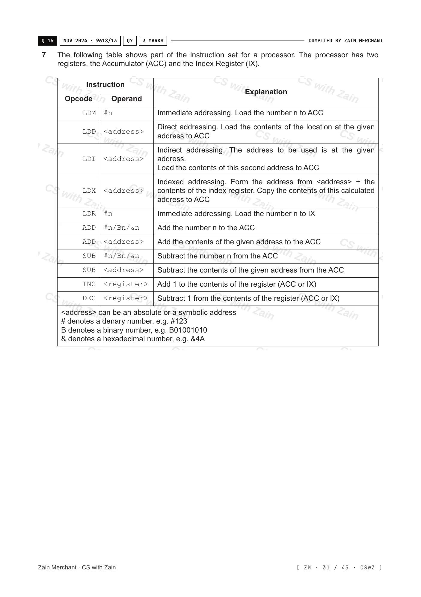 4.2 Assembly Language questions, page 30