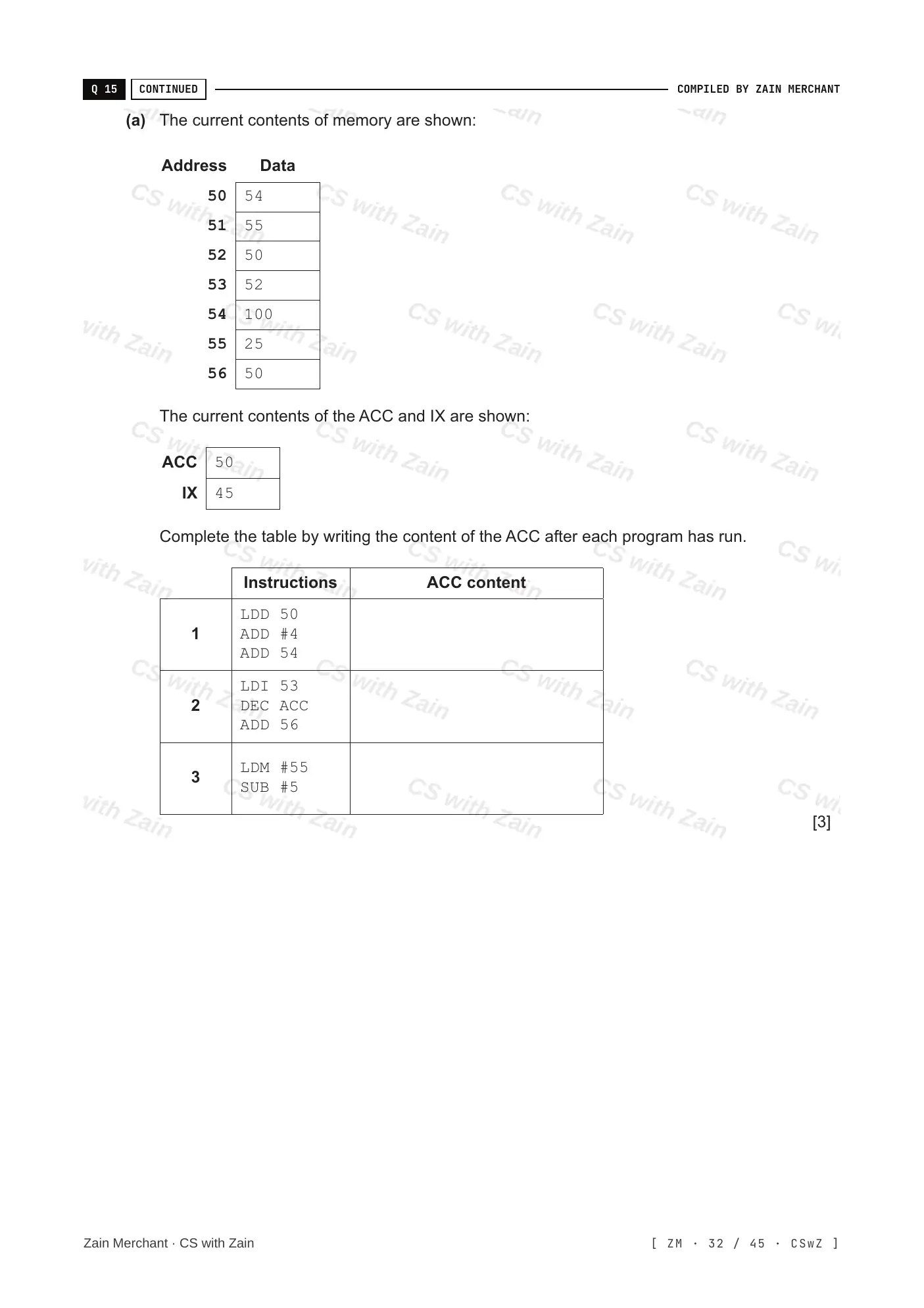 4.2 Assembly Language questions, page 31