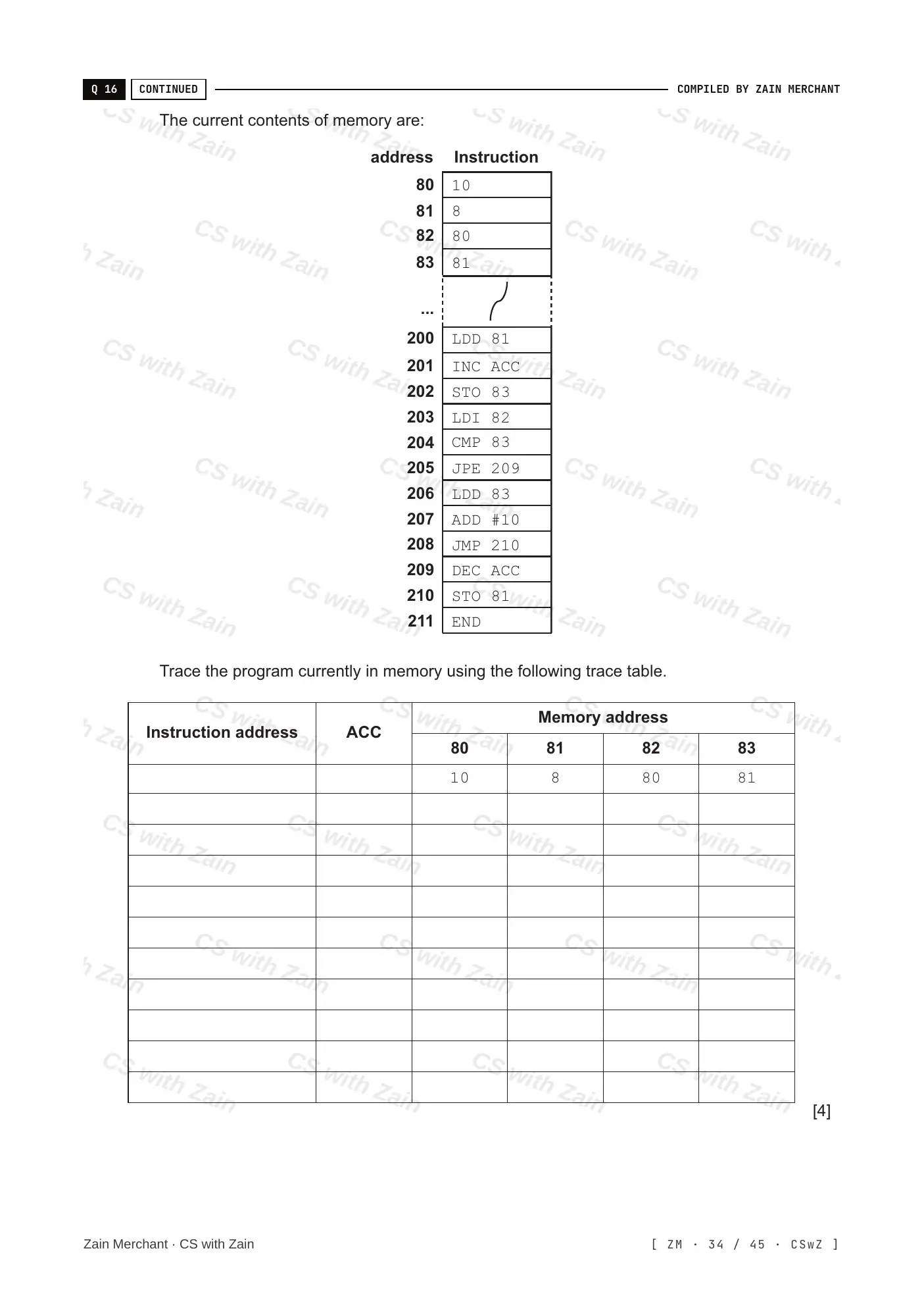 4.2 Assembly Language questions, page 33