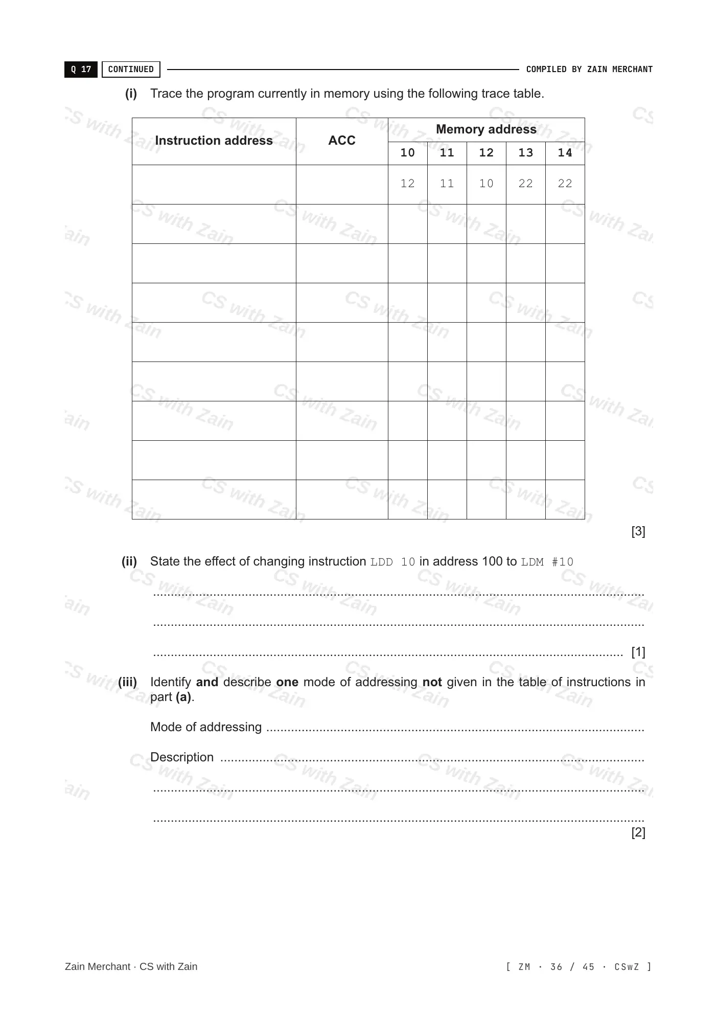 4.2 Assembly Language questions, page 35