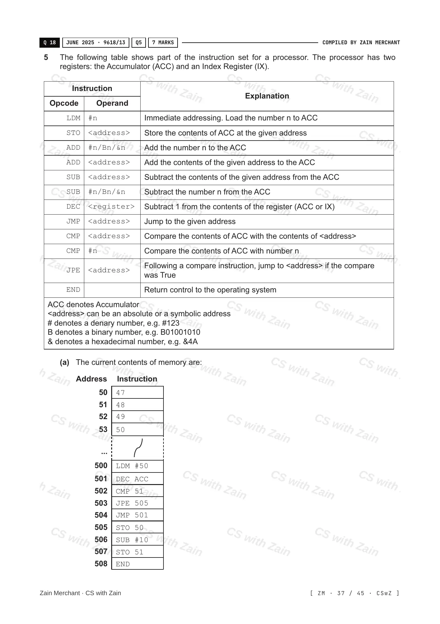 4.2 Assembly Language questions, page 36