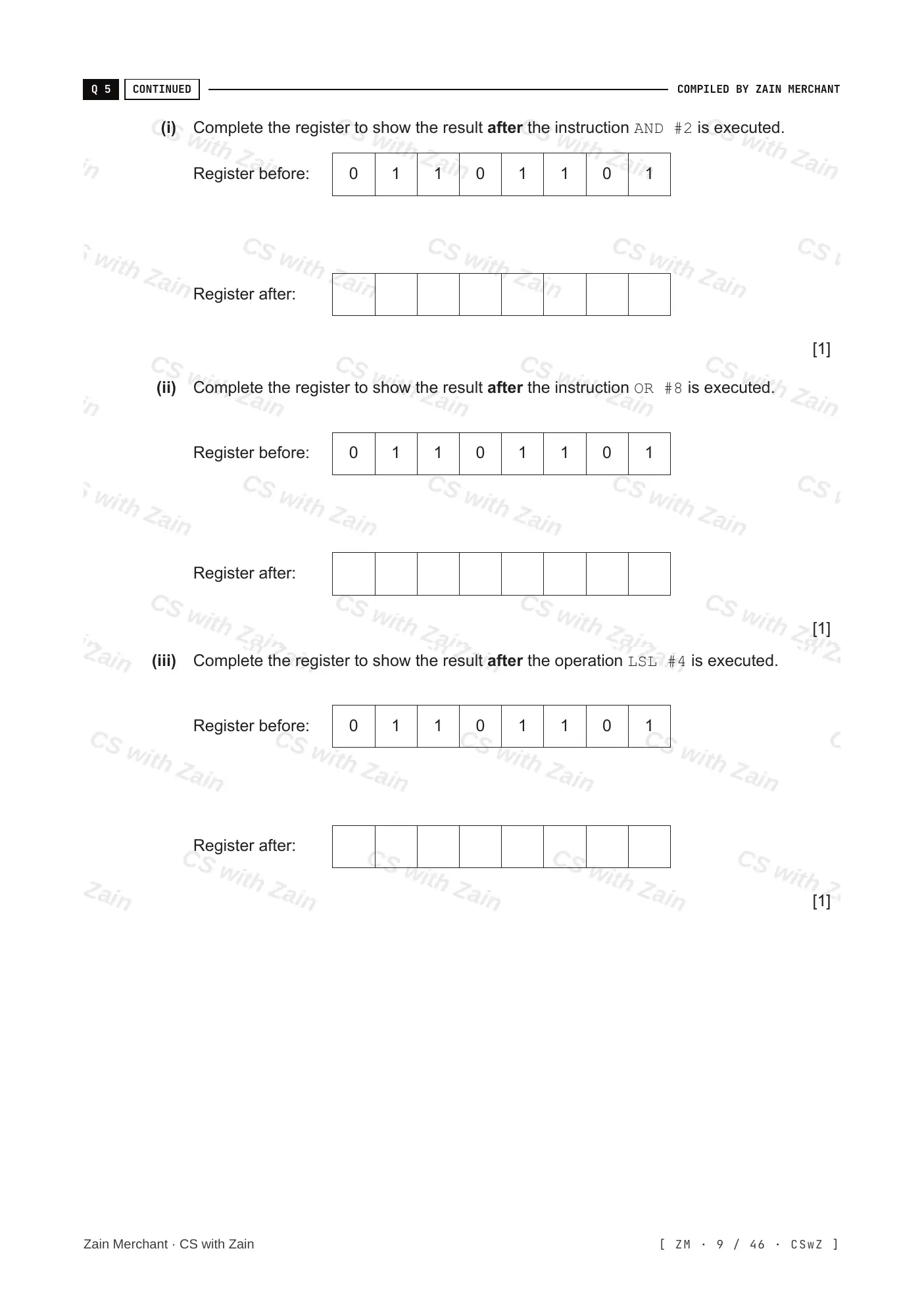 4.3 Bit manipulation questions, page 8