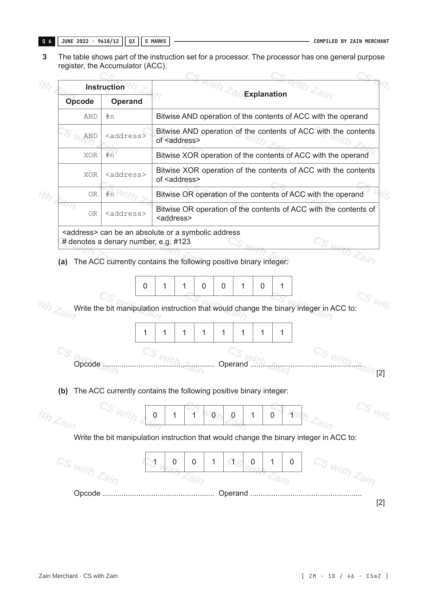 4.3 Bit manipulation questions, page 9