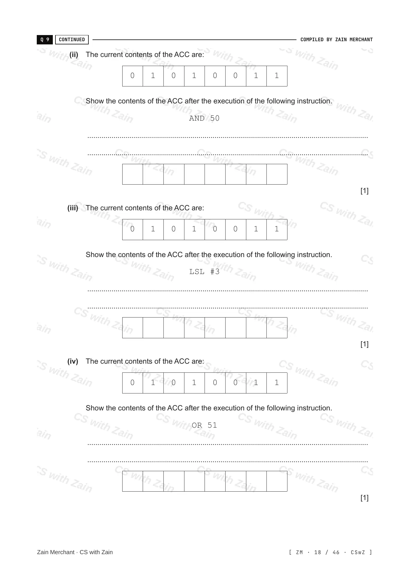 4.3 Bit manipulation questions, page 17