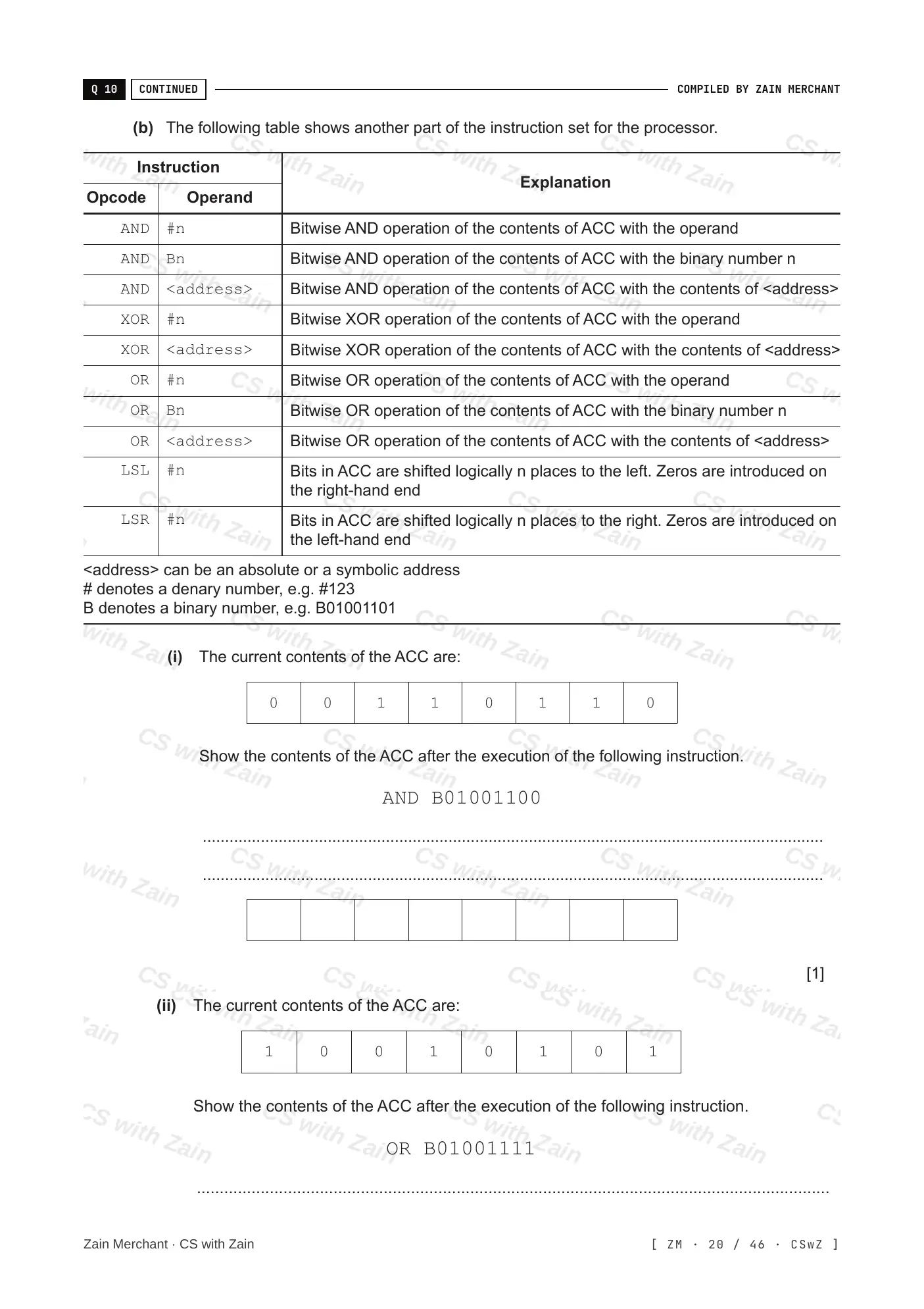 4.3 Bit manipulation questions, page 19