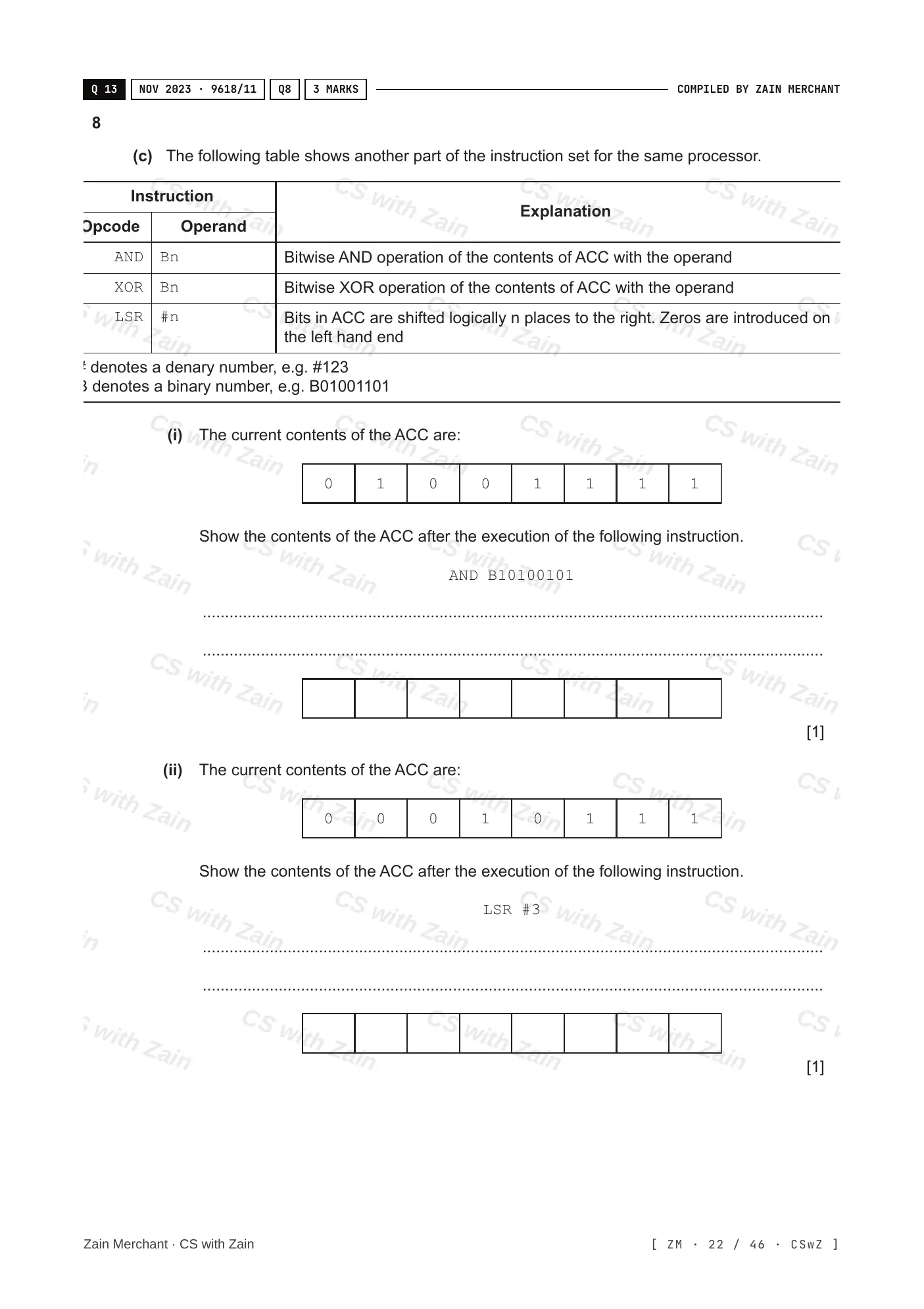 4.3 Bit manipulation questions, page 21