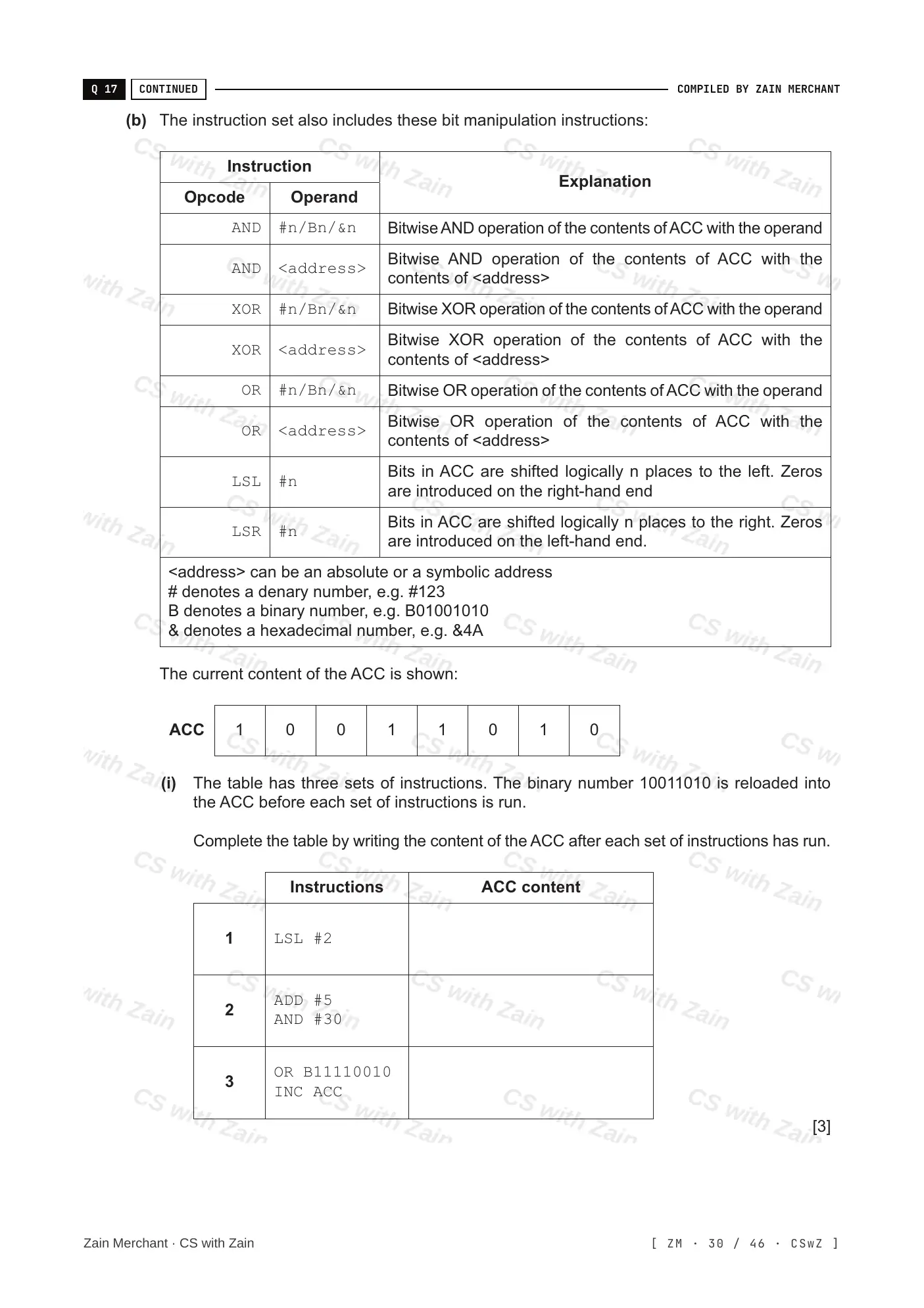 4.3 Bit manipulation questions, page 29