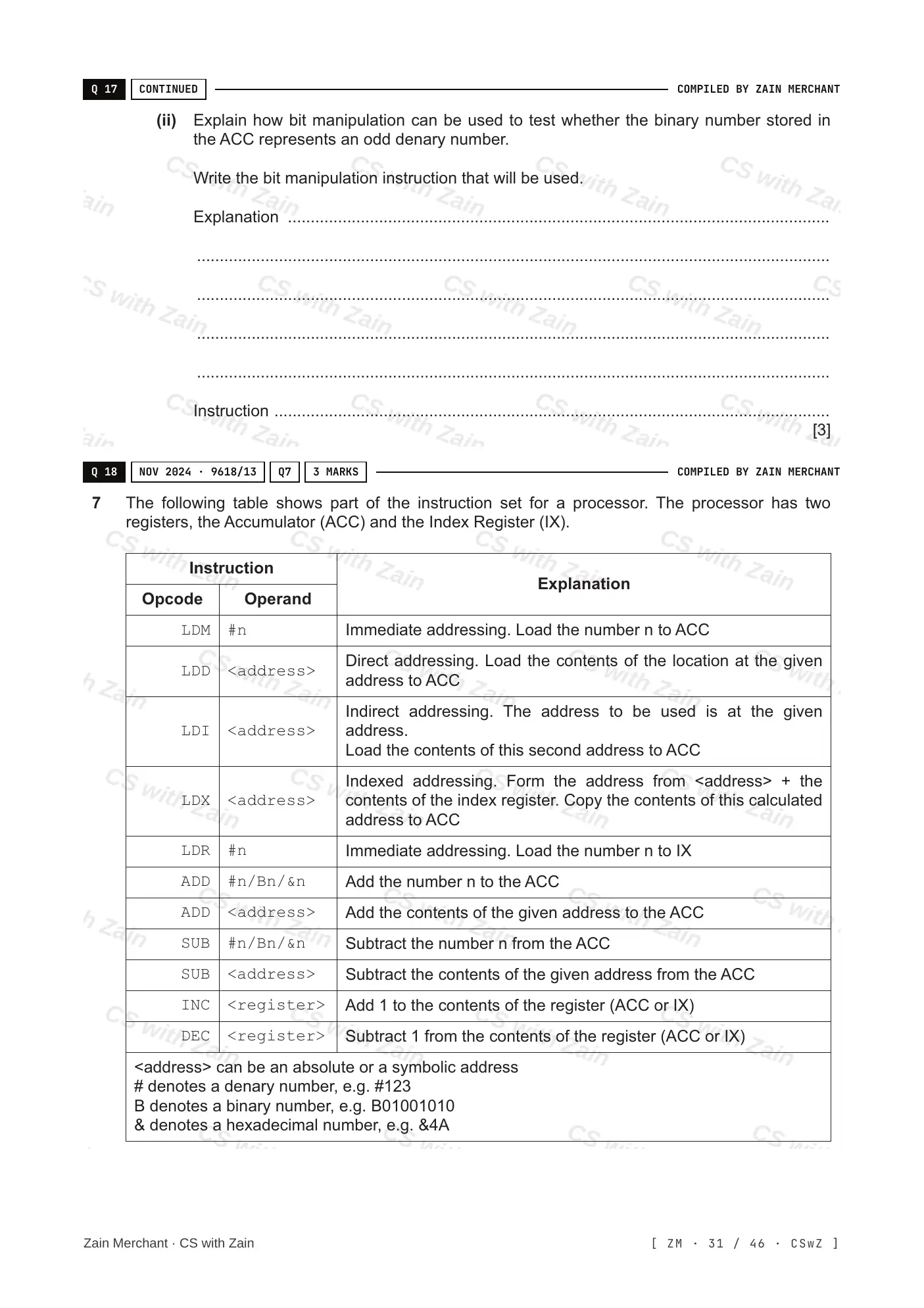 4.3 Bit manipulation questions, page 30