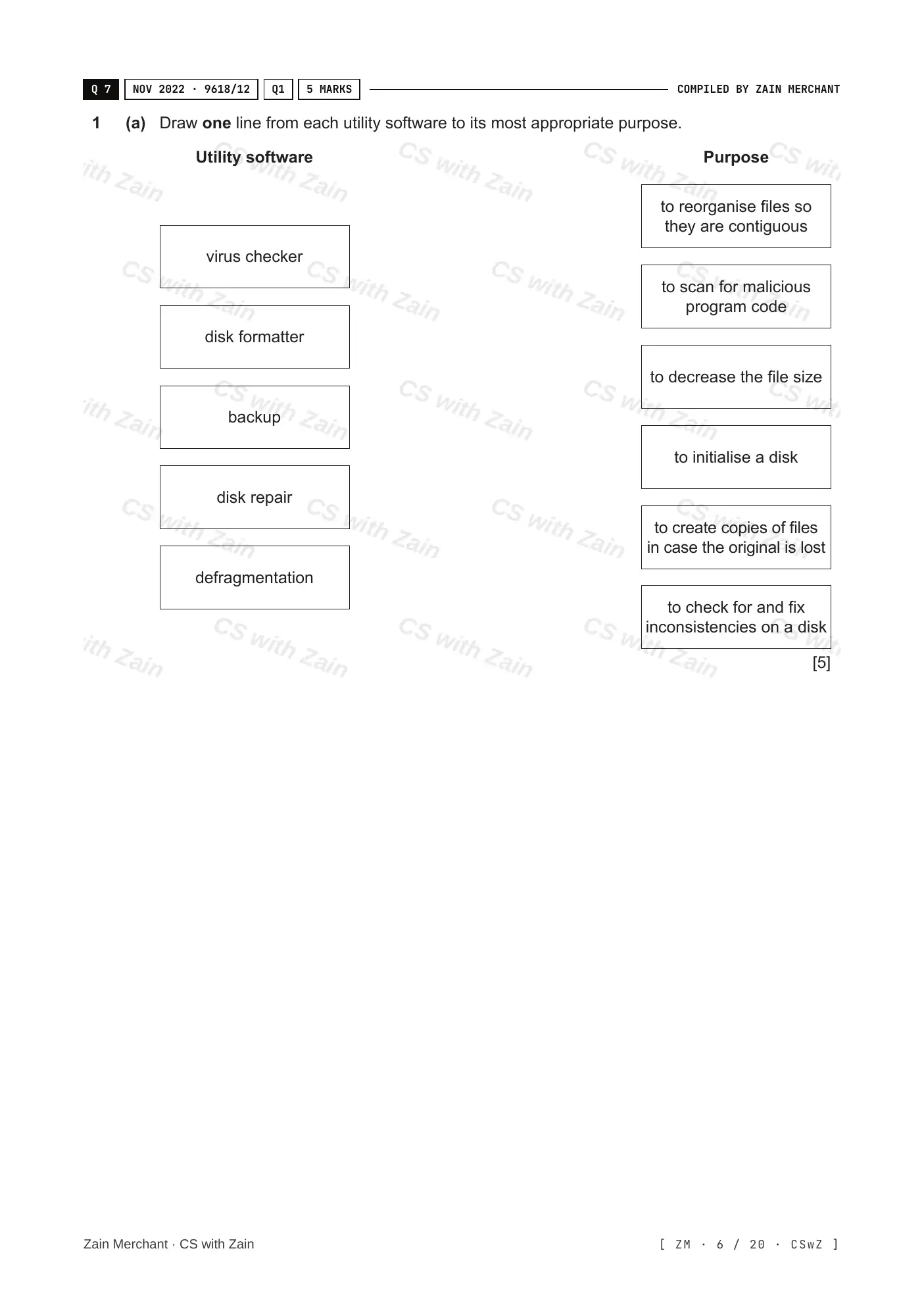 5.1 Operating Systems questions, page 5