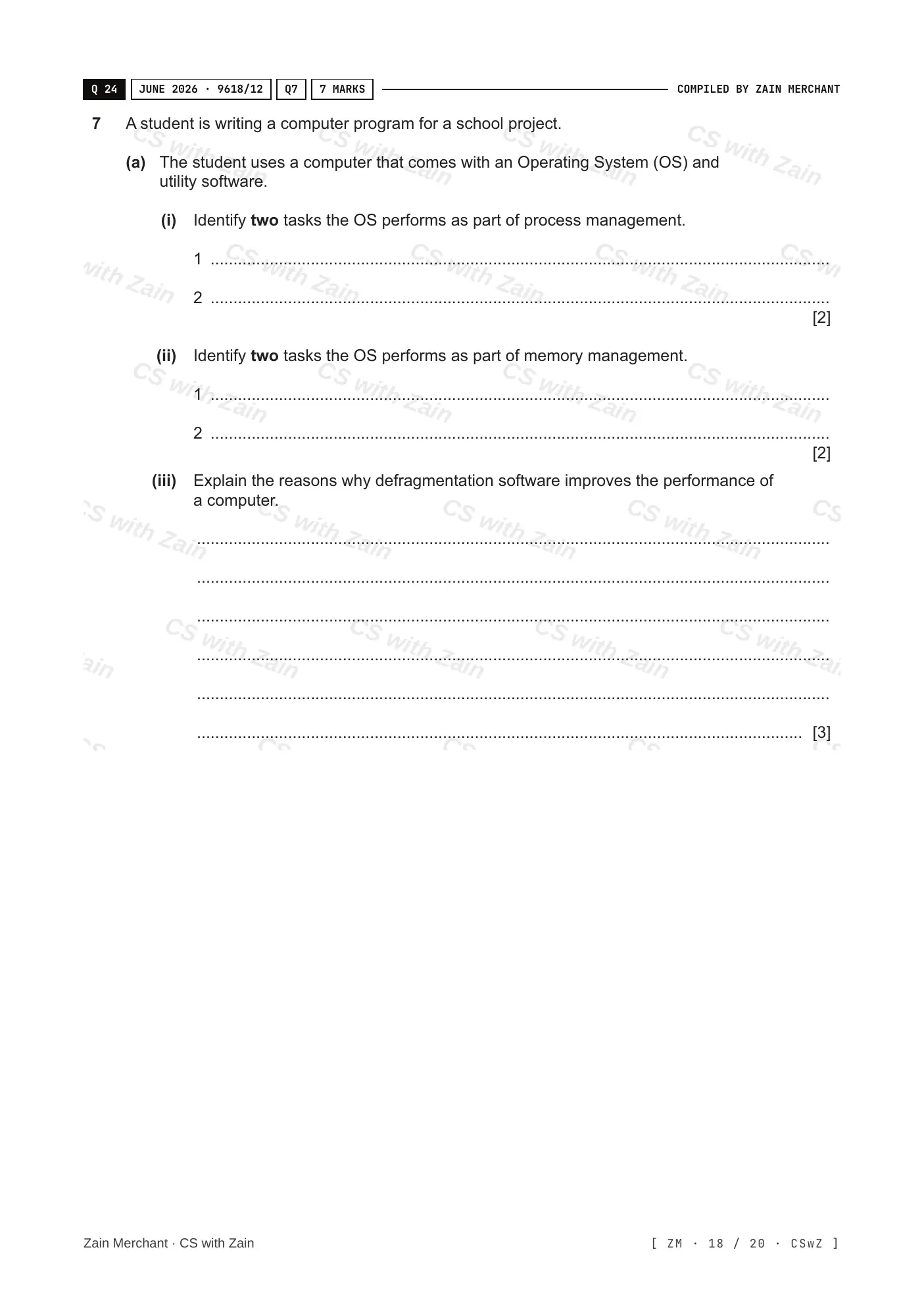 5.1 Operating Systems questions, page 17