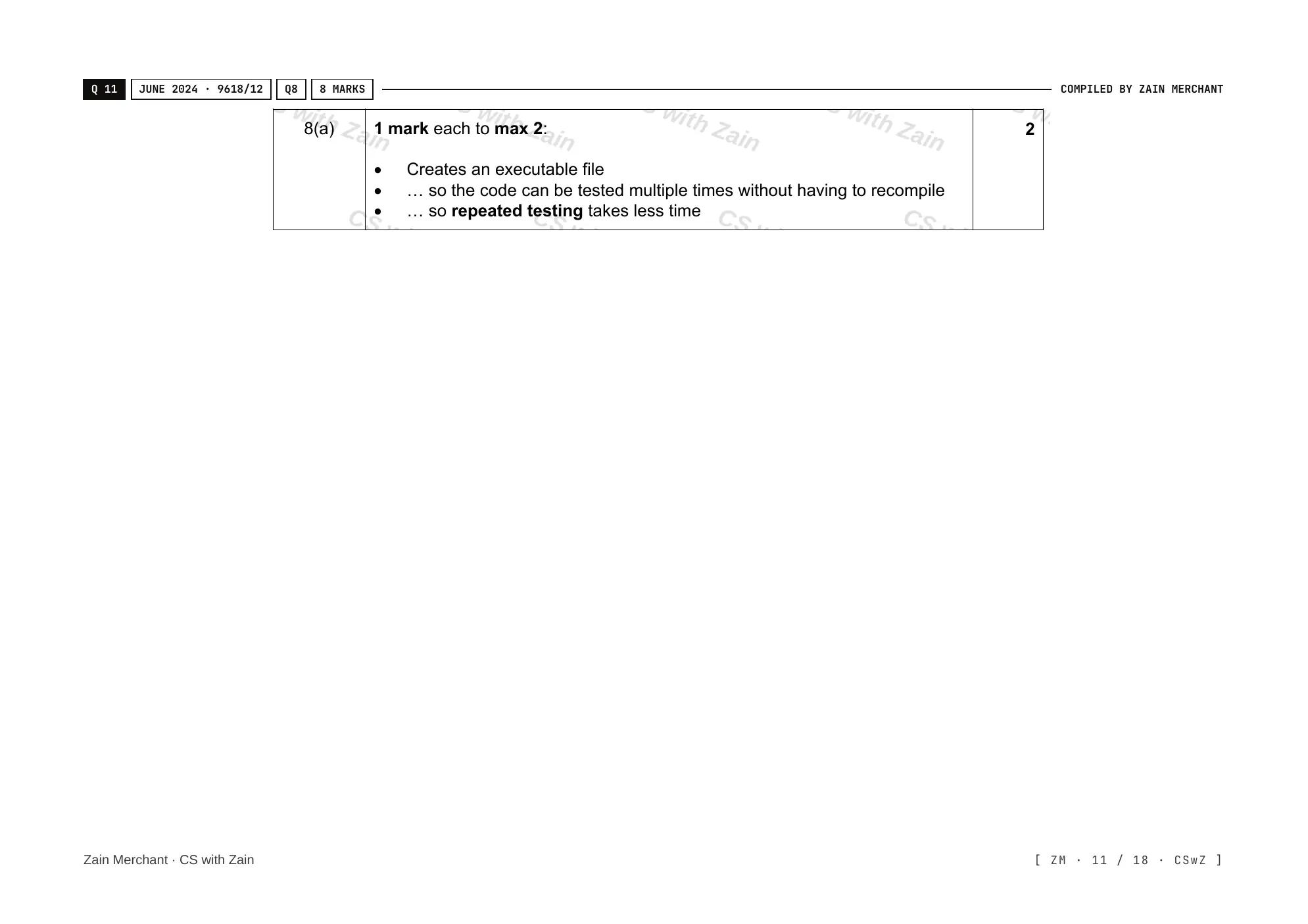5.2 Language Translators mark scheme, page 10