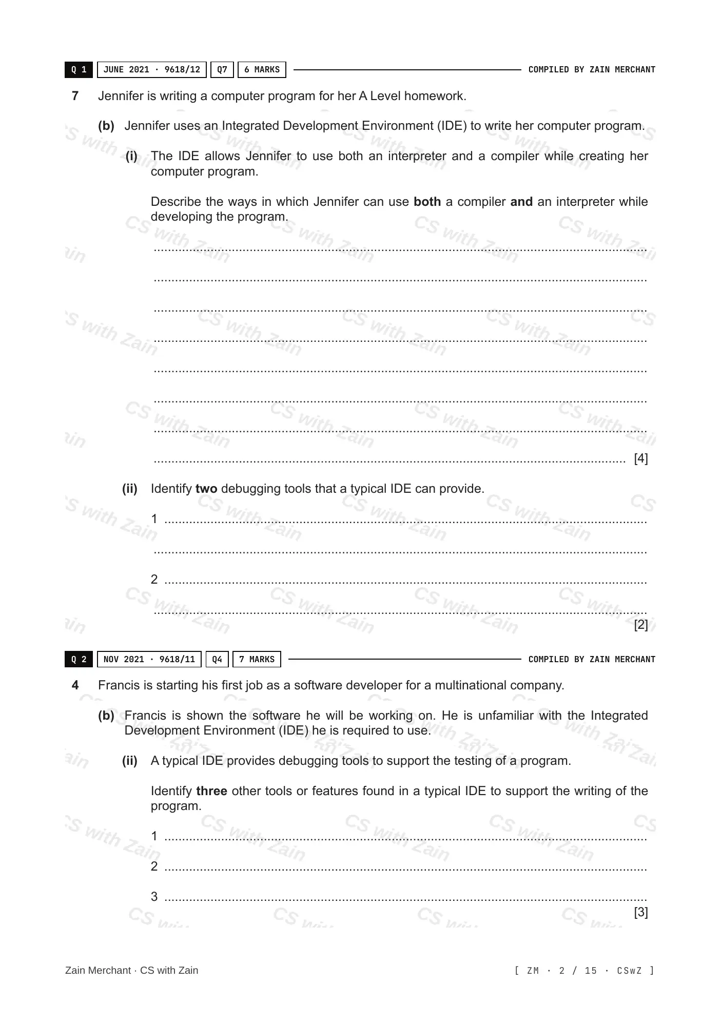 5.2 Language Translators questions, page 1