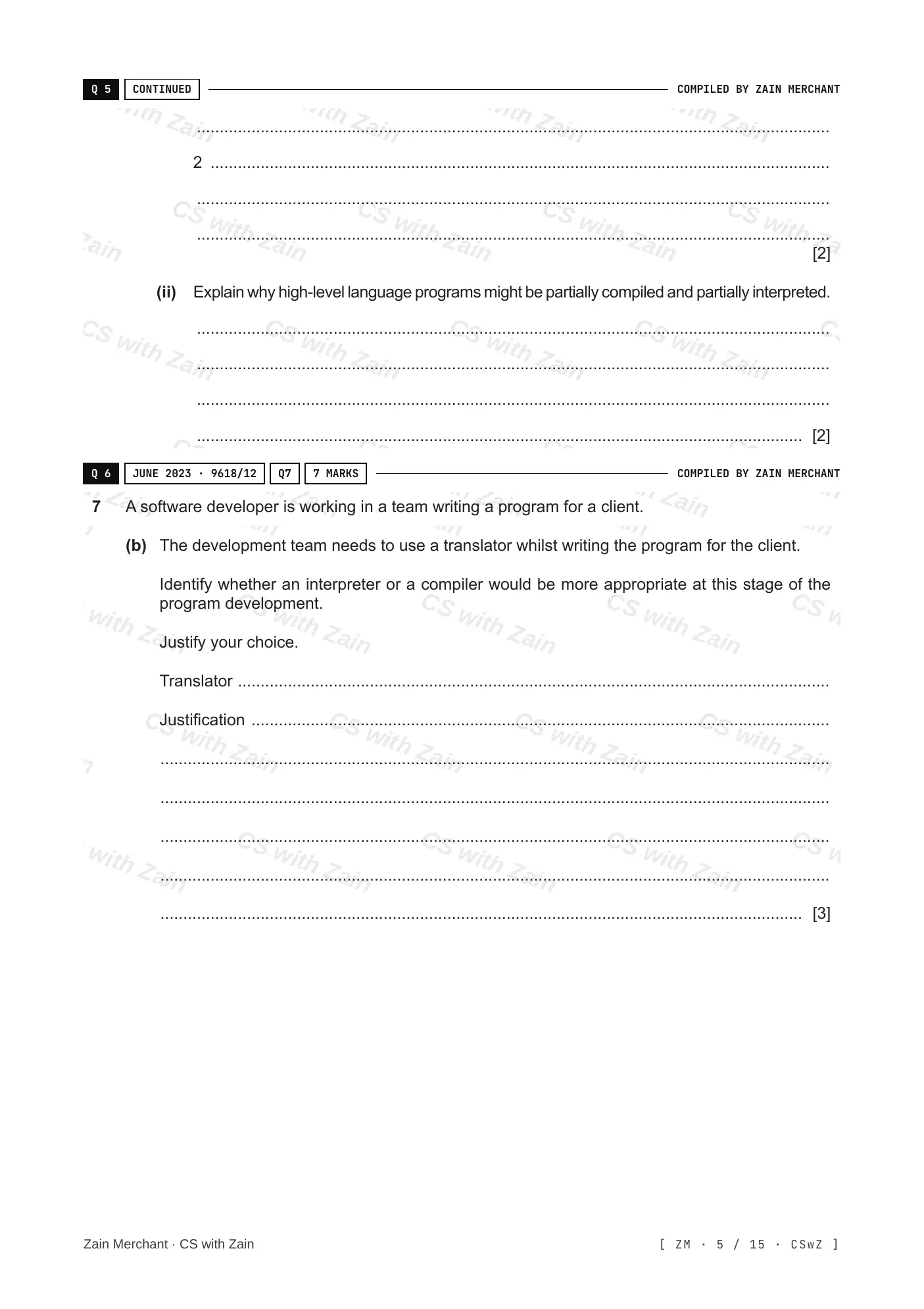 5.2 Language Translators questions, page 4