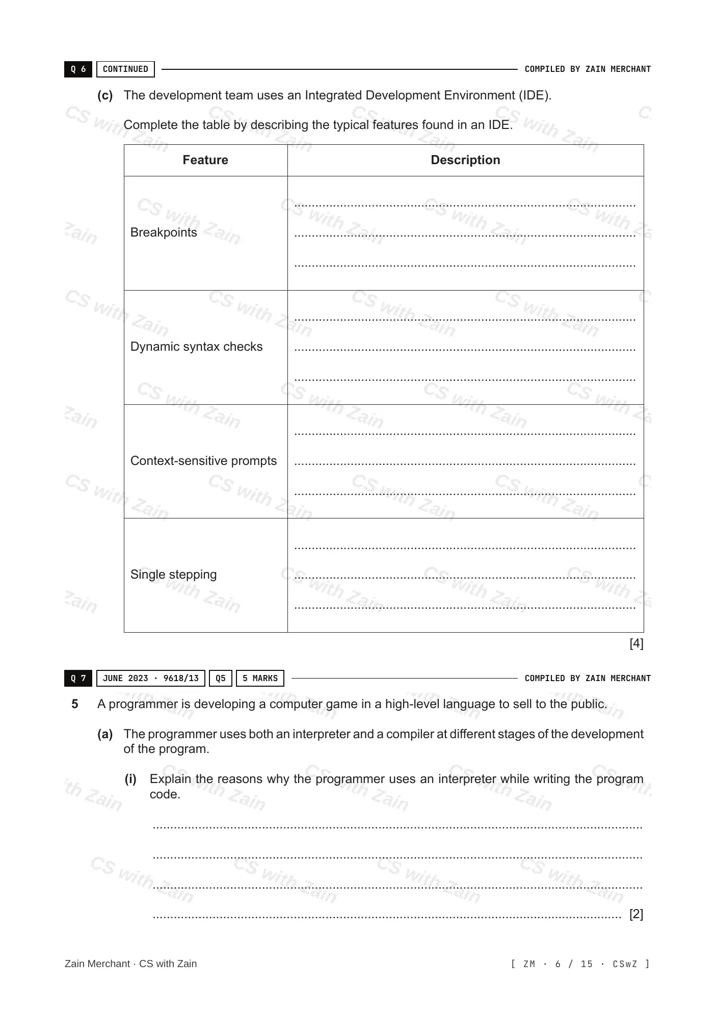 5.2 Language Translators questions, page 5