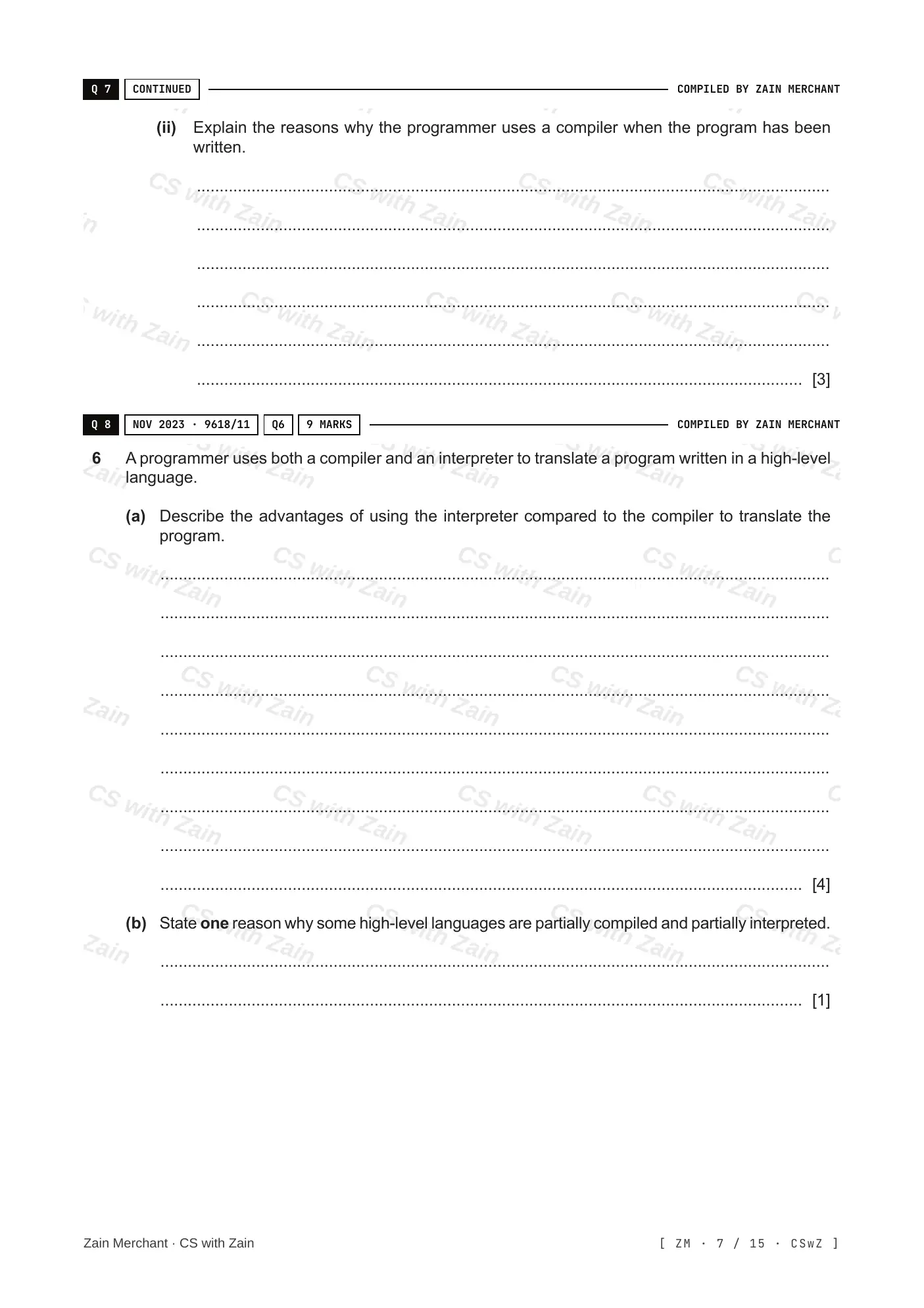 5.2 Language Translators questions, page 6