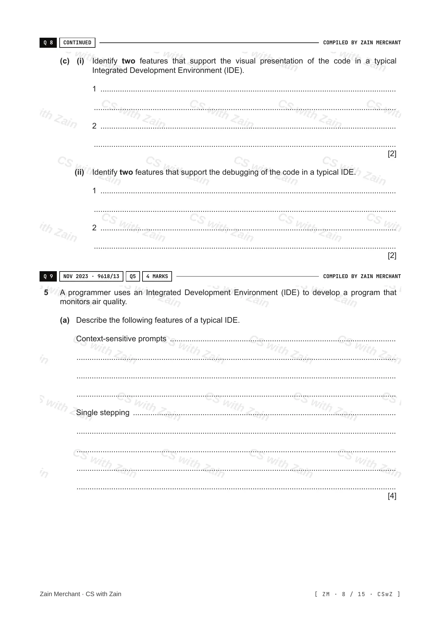 5.2 Language Translators questions, page 7