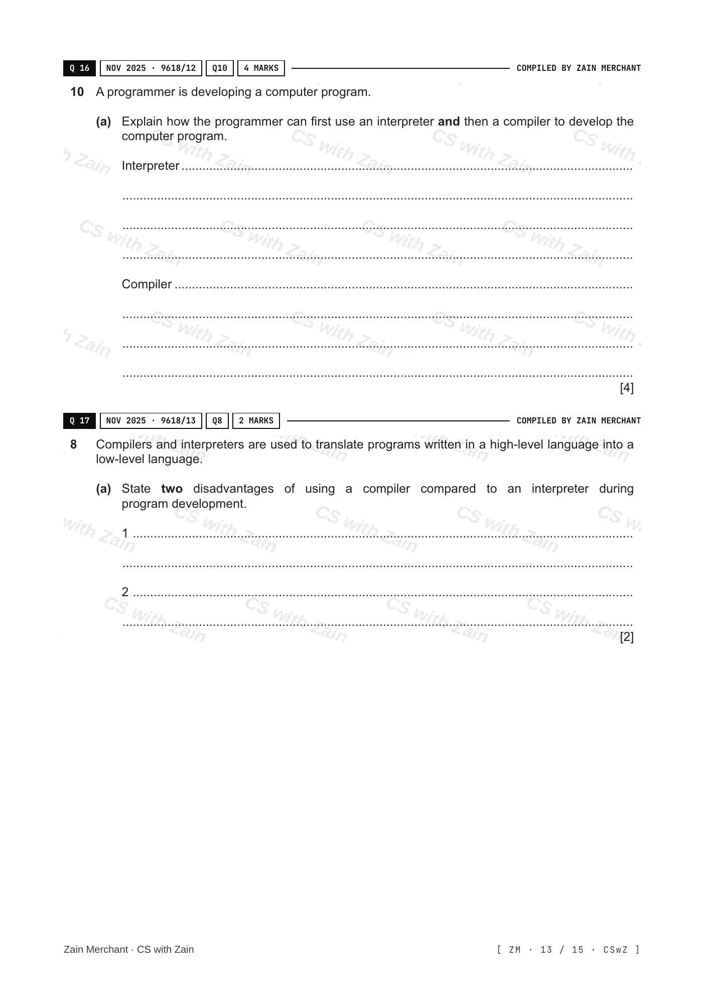 5.2 Language Translators questions, page 12