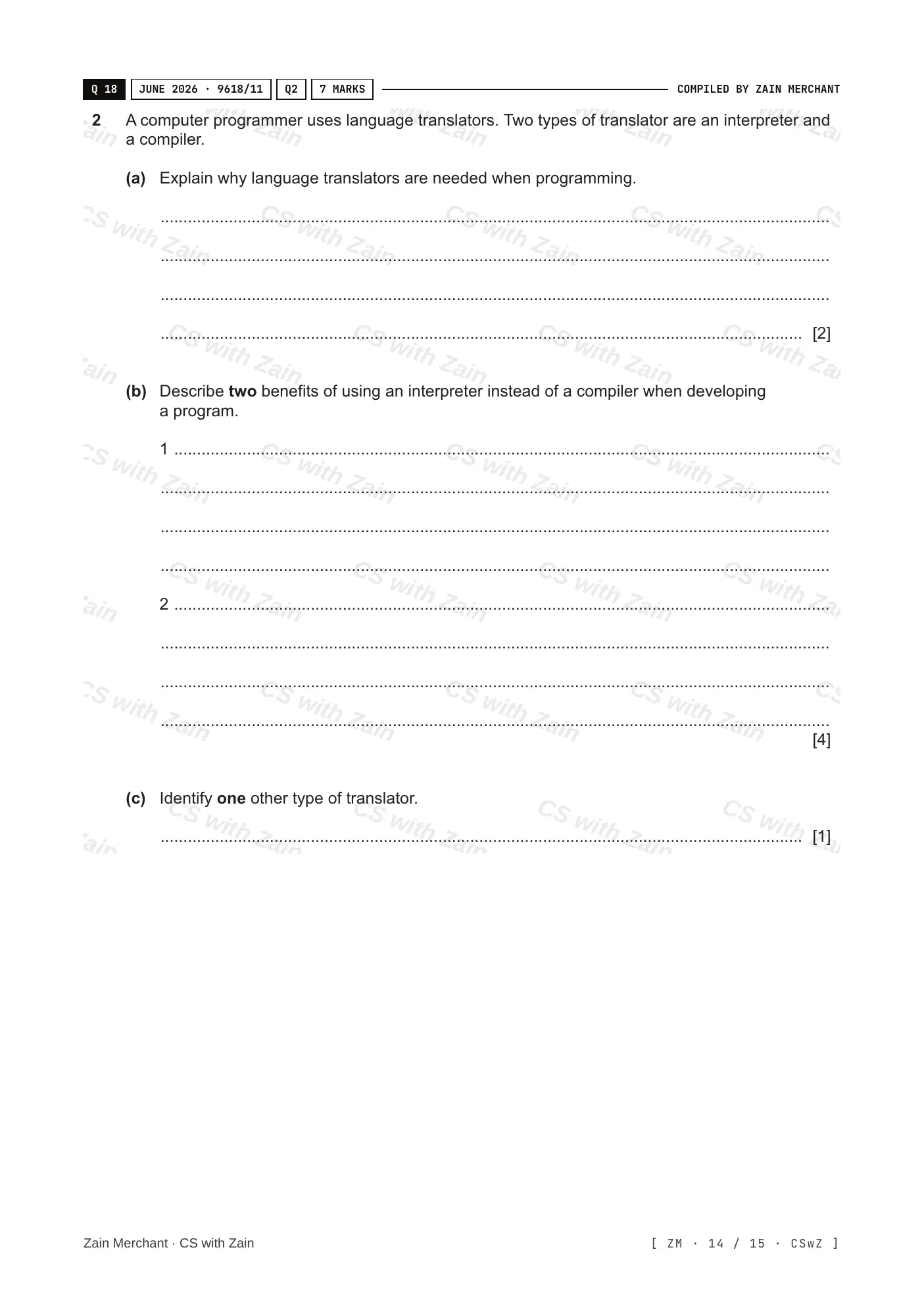 5.2 Language Translators questions, page 13