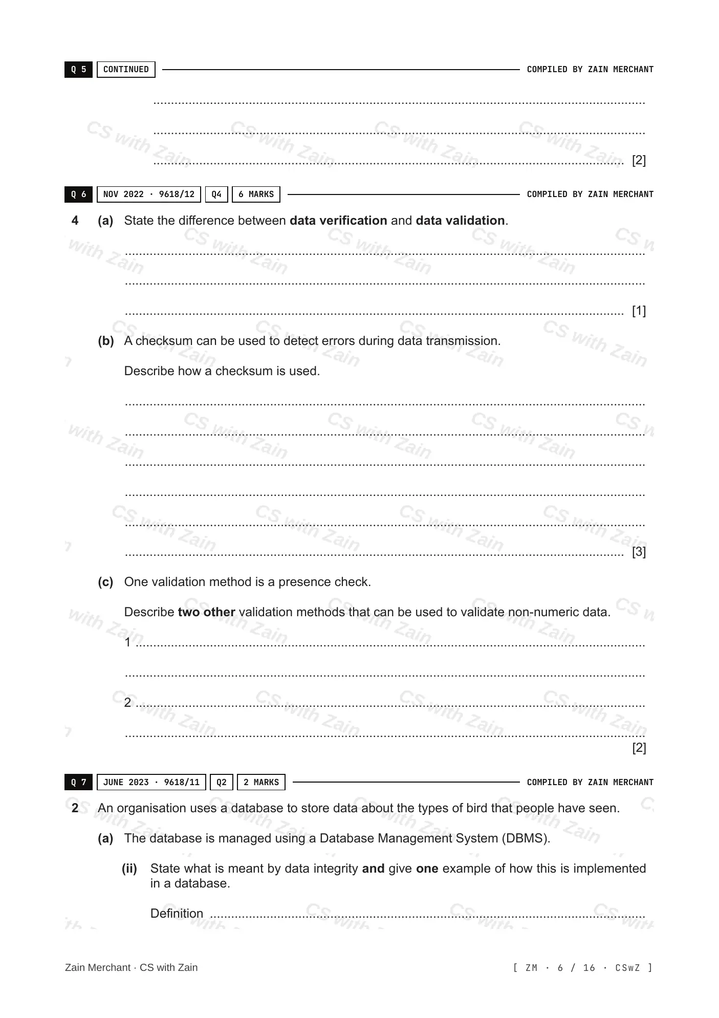 6.2 Data Integrity questions, page 5