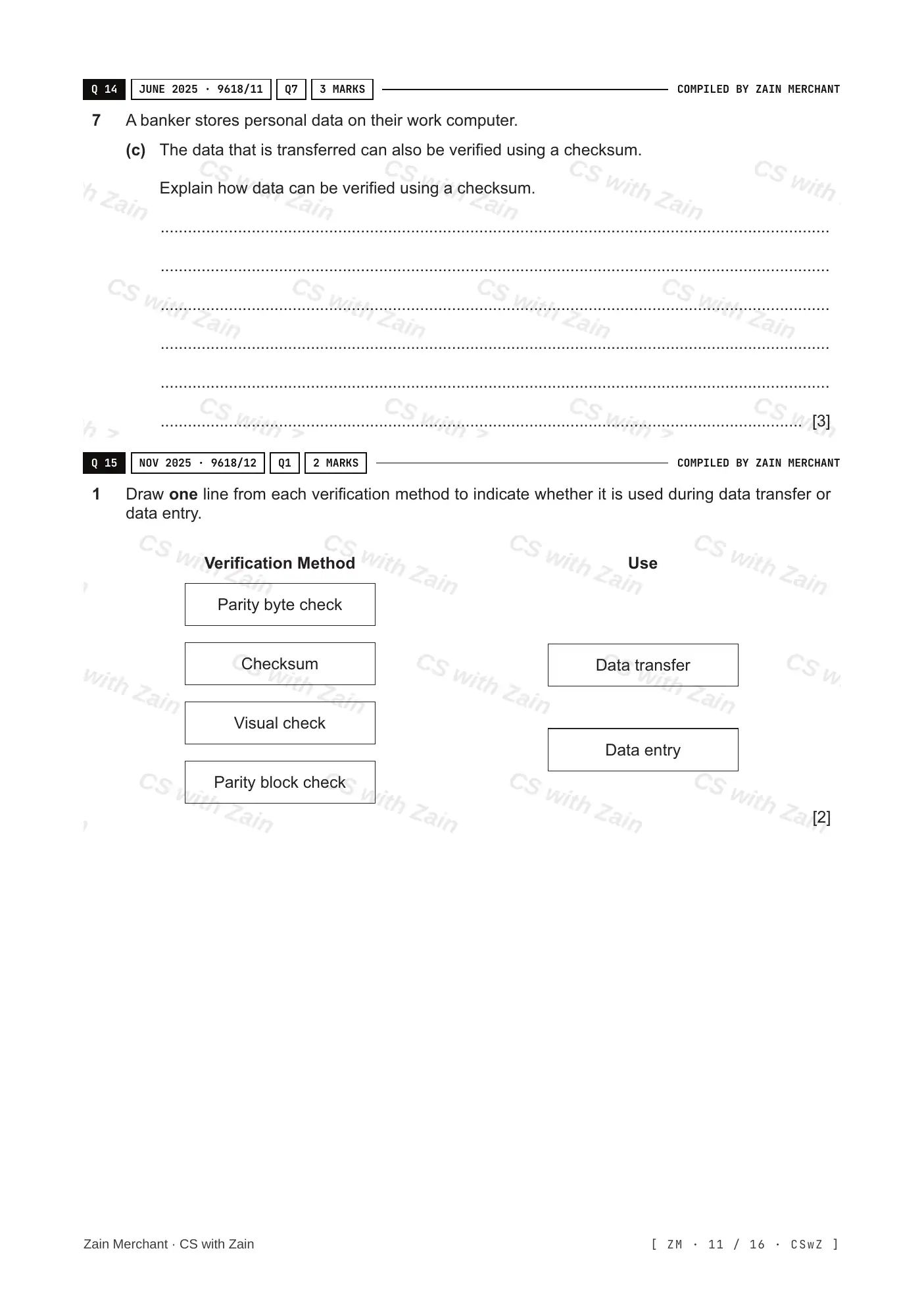 6.2 Data Integrity questions, page 10