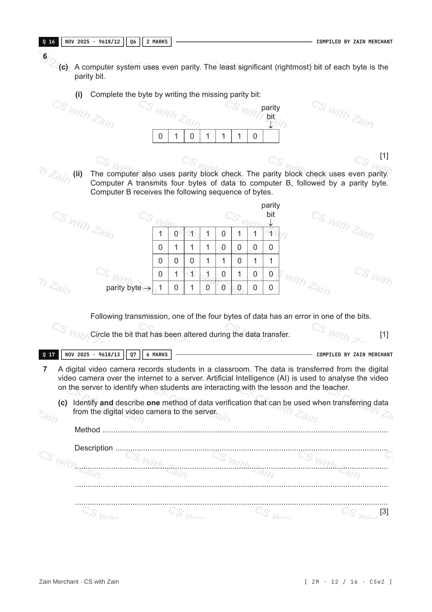 6.2 Data Integrity questions, page 11