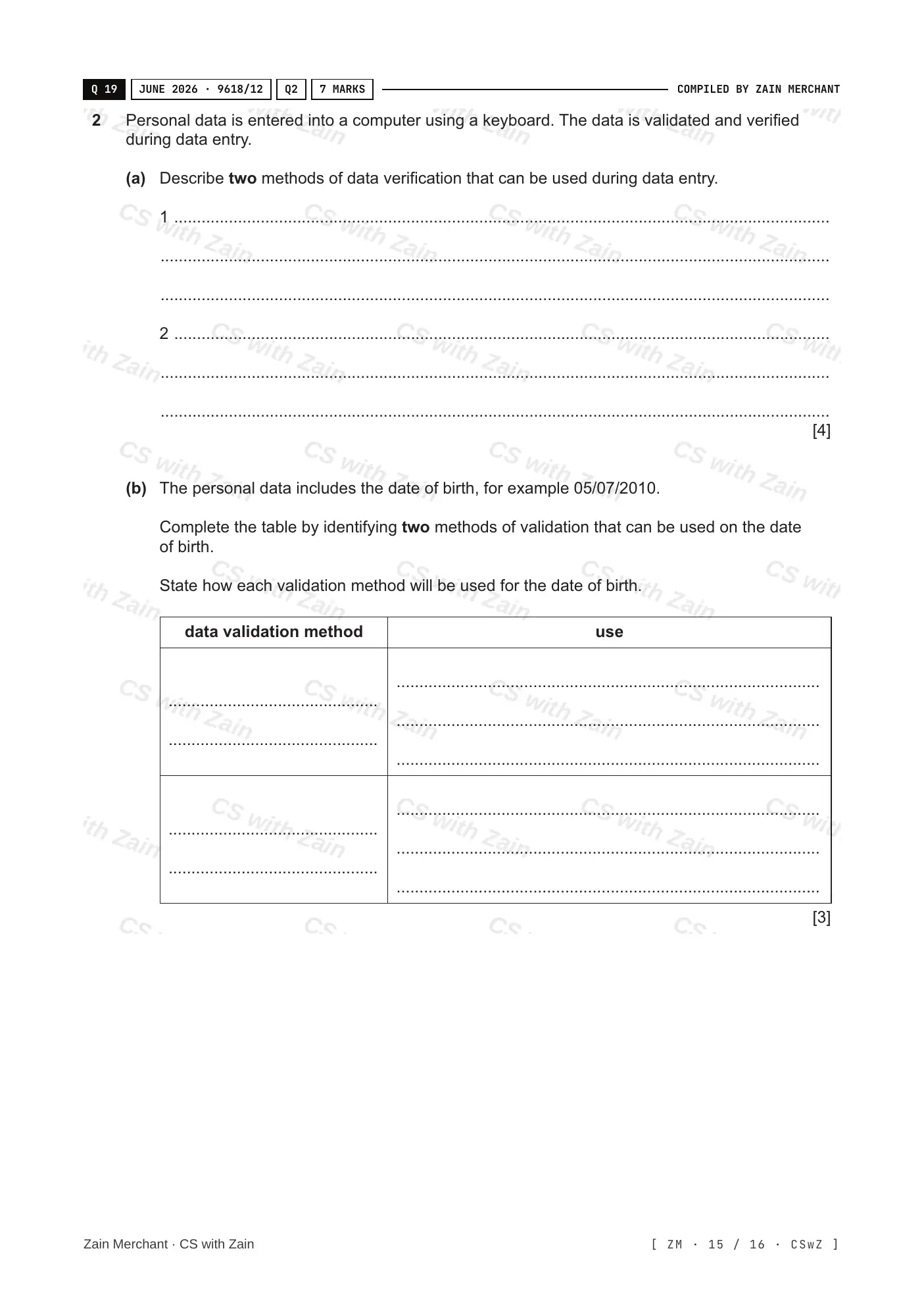 6.2 Data Integrity questions, page 14
